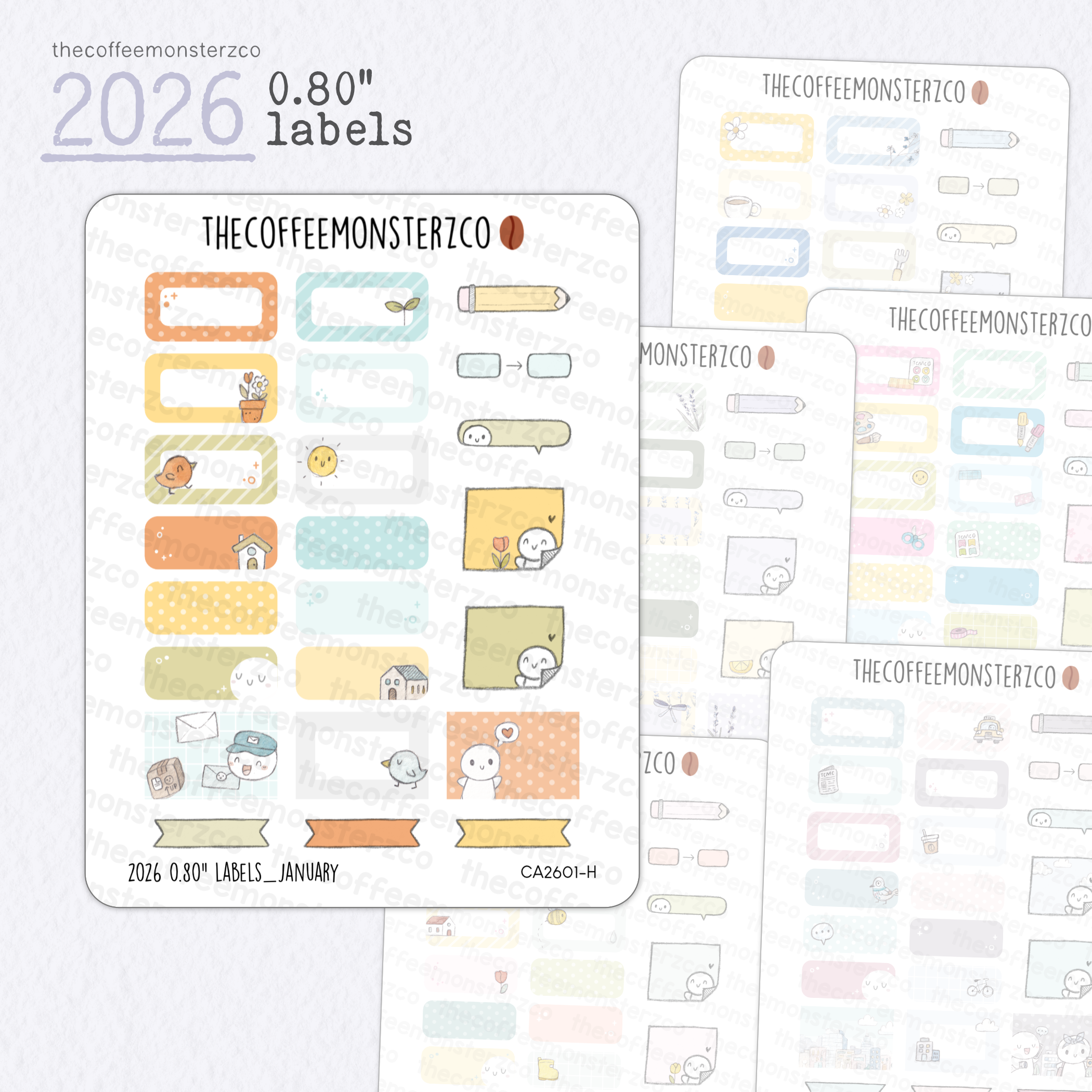 2026 0.80" Labels