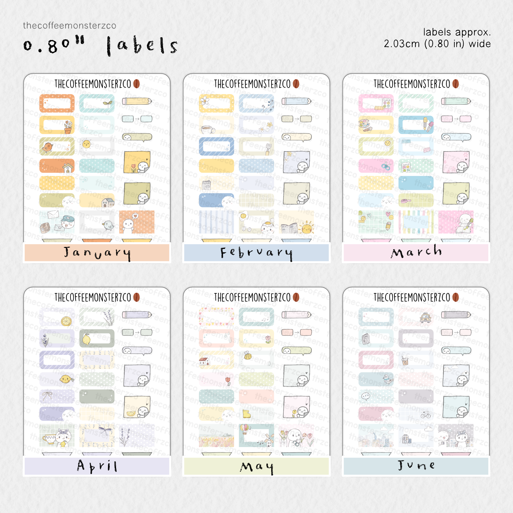 2026 0.80" Labels