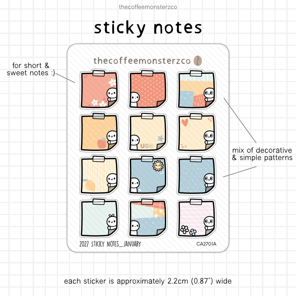 2027 Sticky Notes