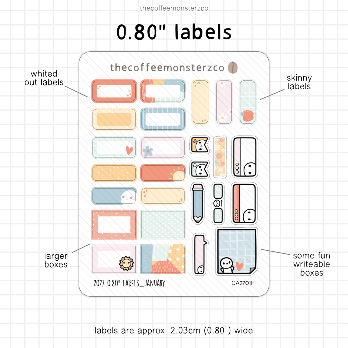 2027 0.80" Labels