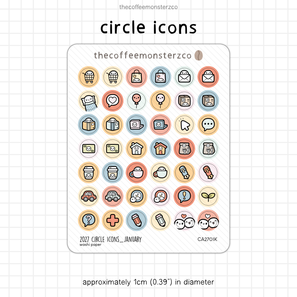 2027 Circle Icons