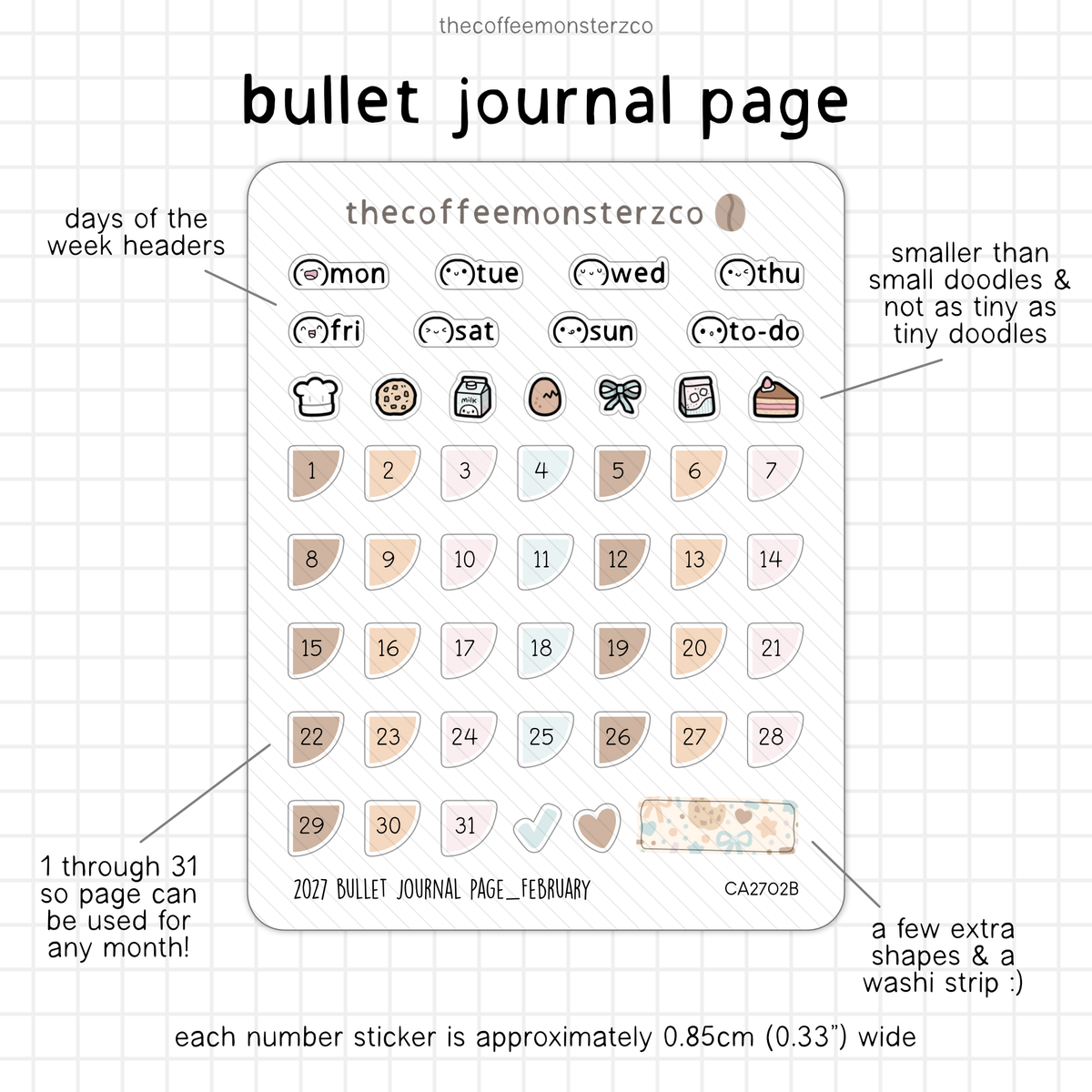 2027 Bullet Journal Page