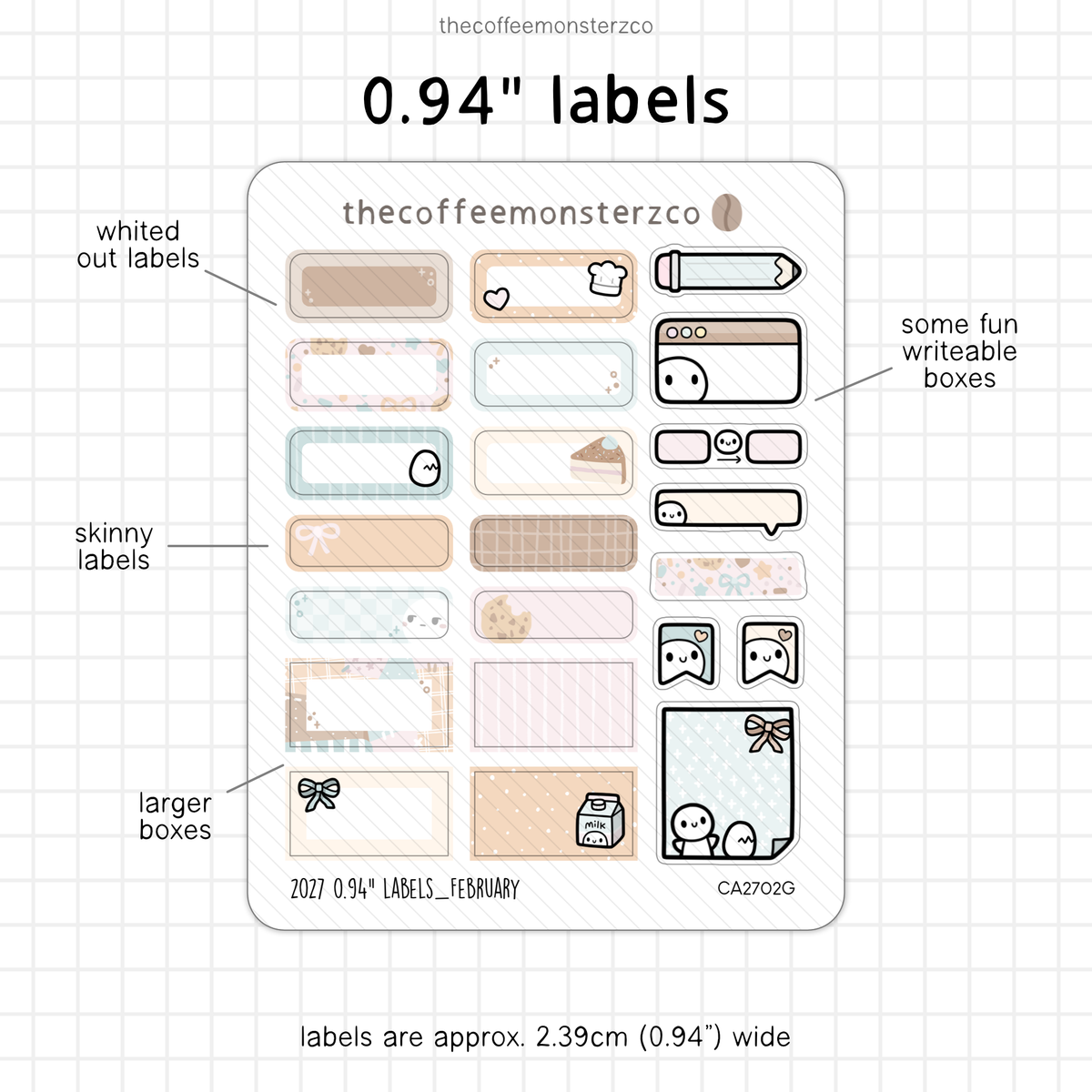 2027 0.94" Labels