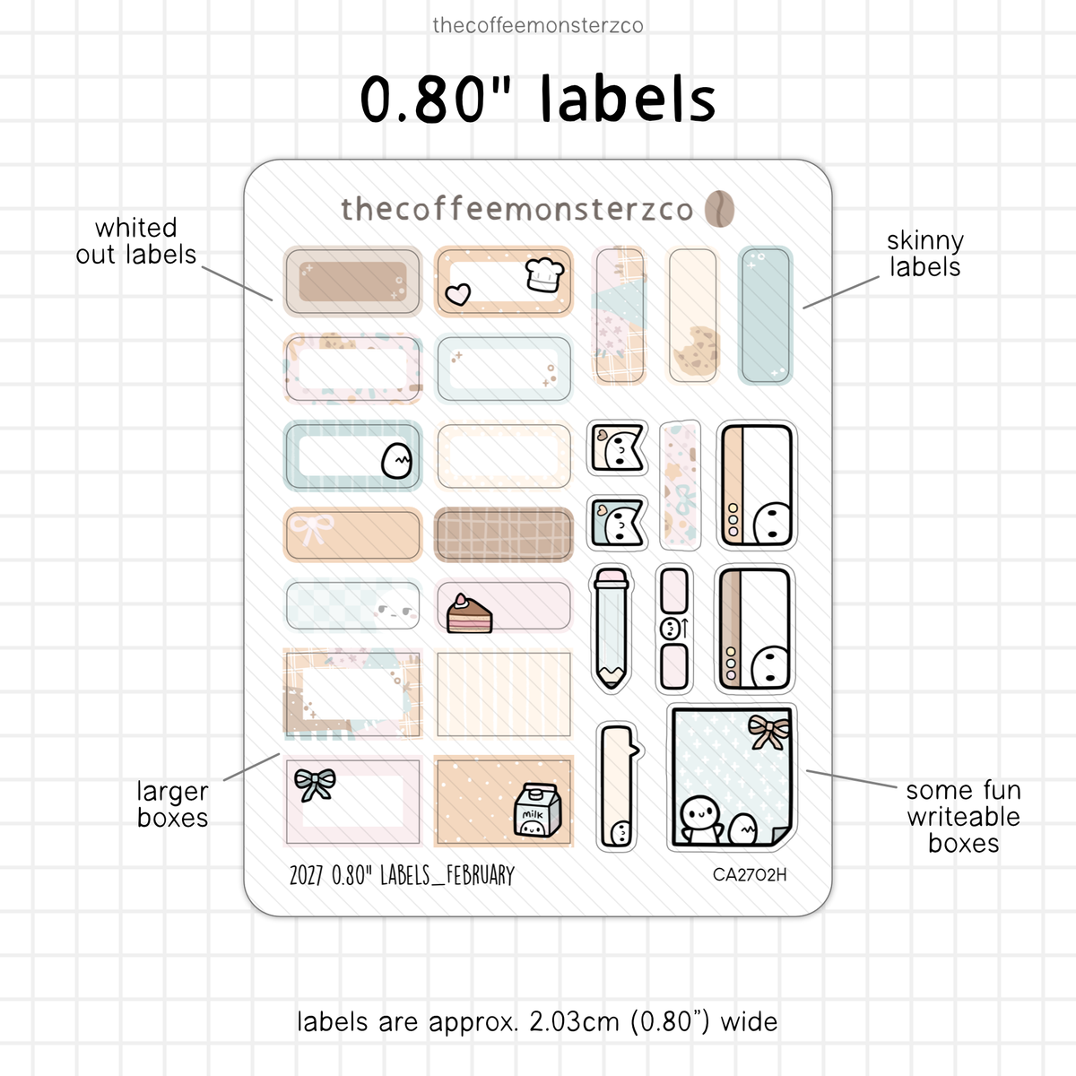 2027 0.80" Labels