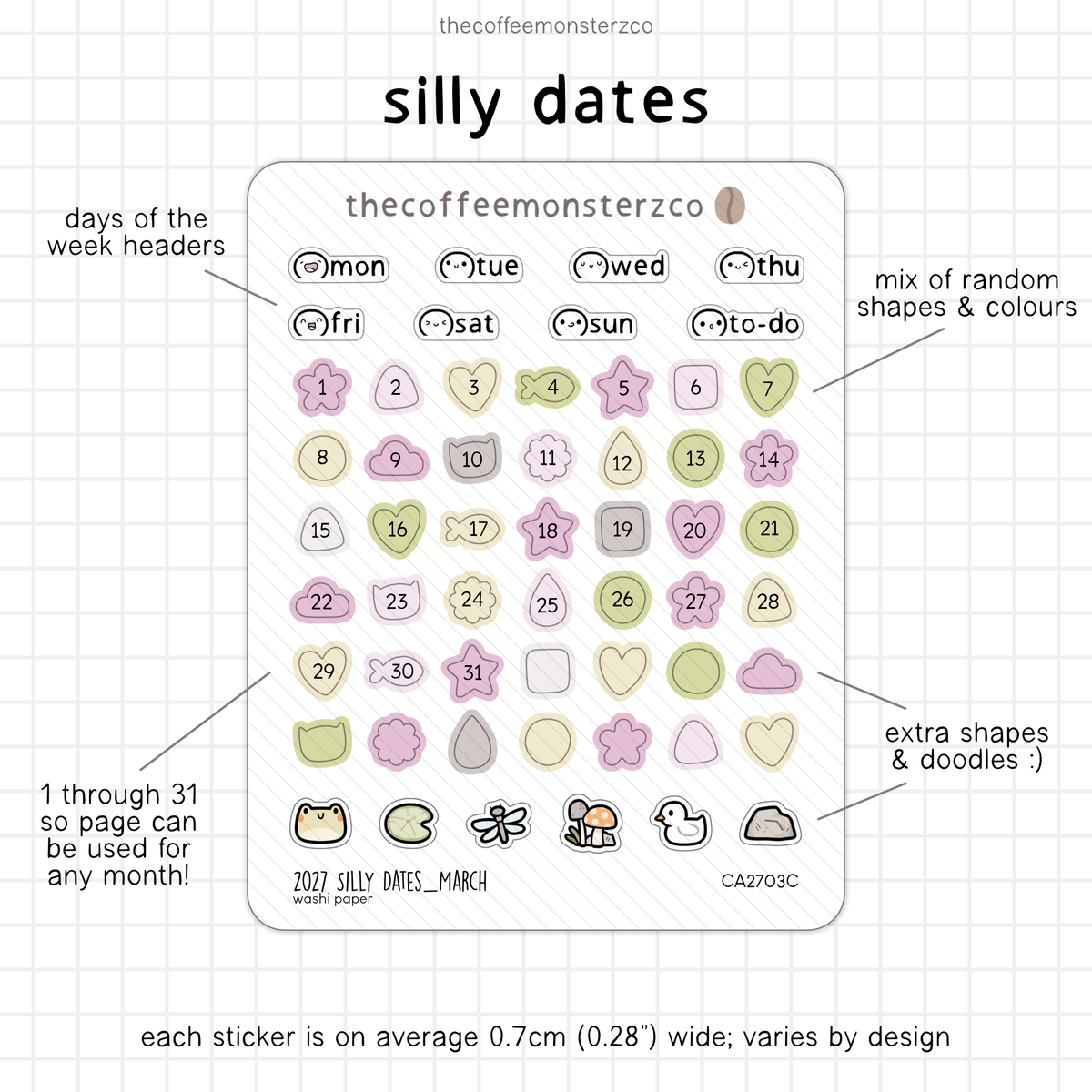 2027 Silly Dates