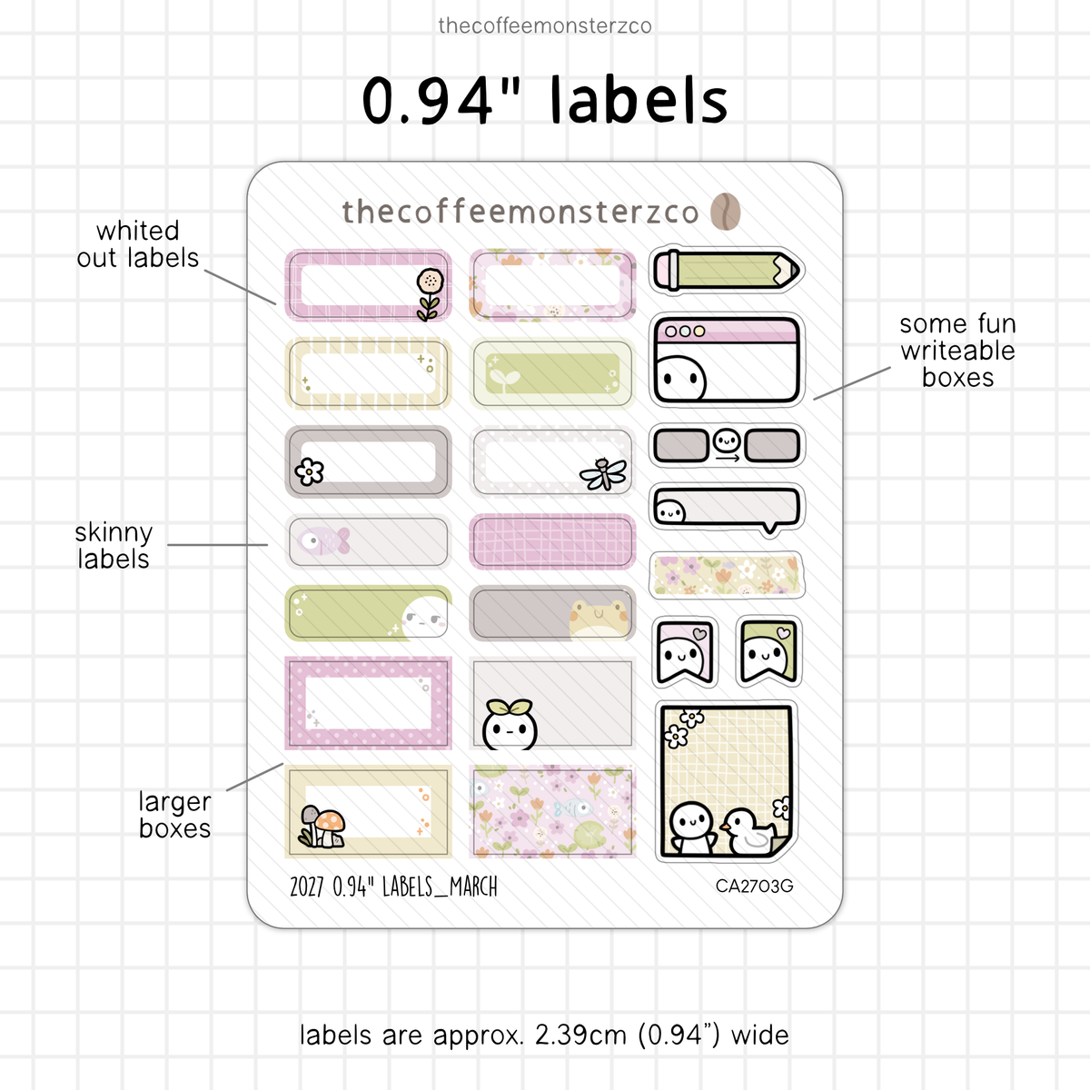 2027 0.94" Labels
