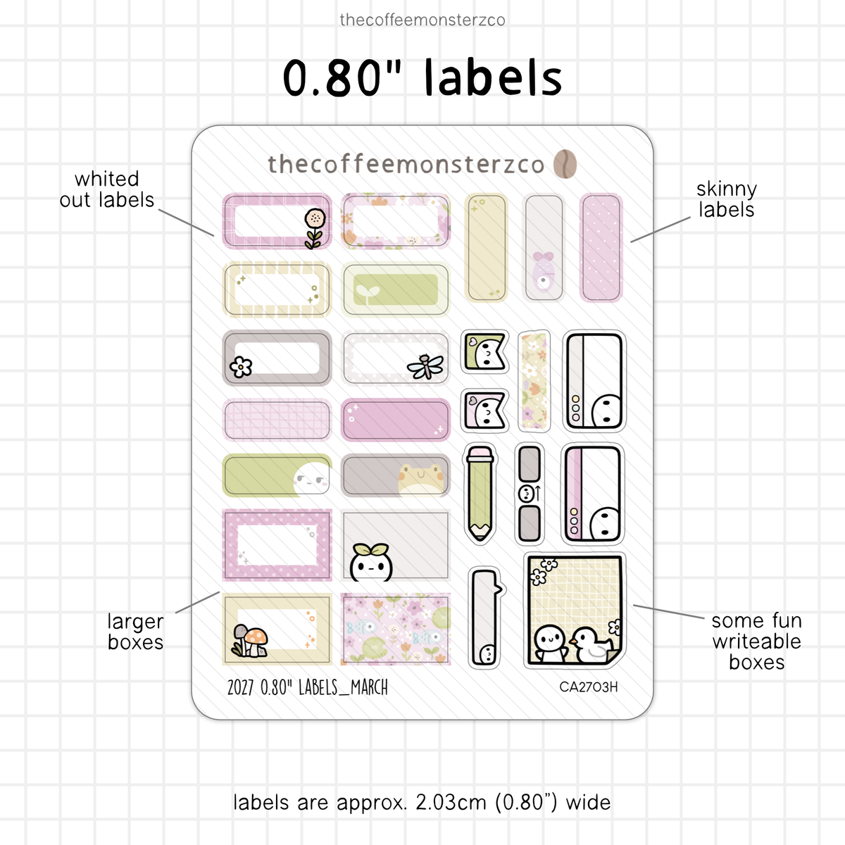 2027 0.80" Labels