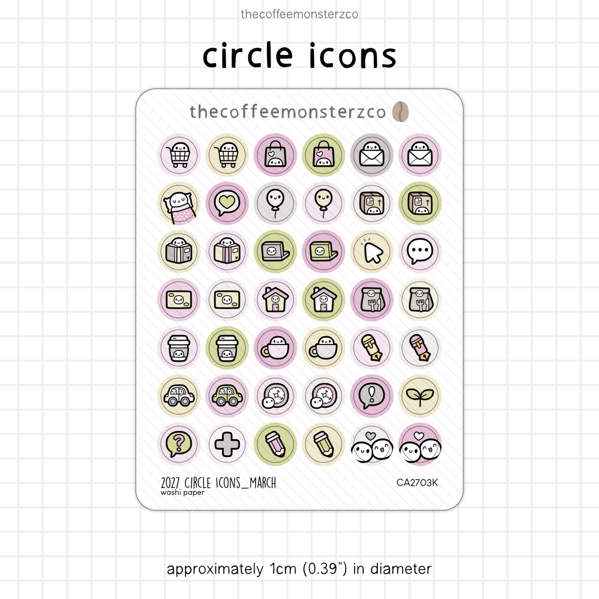2027 Circle Icons