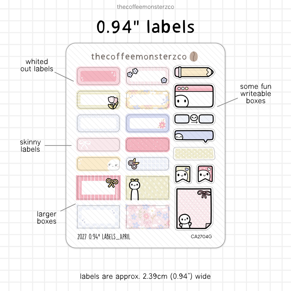 2027 0.94" Labels