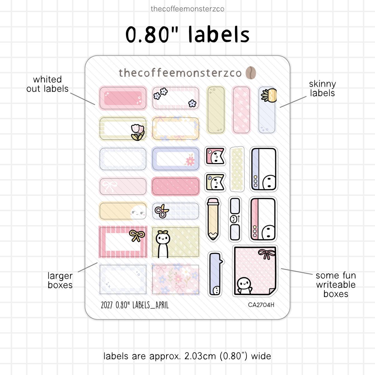 2027 0.80" Labels