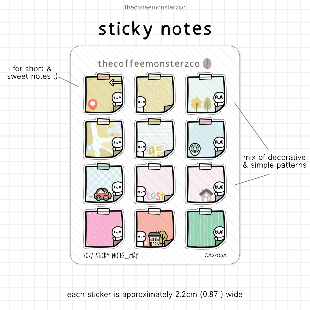 2027 Sticky Notes