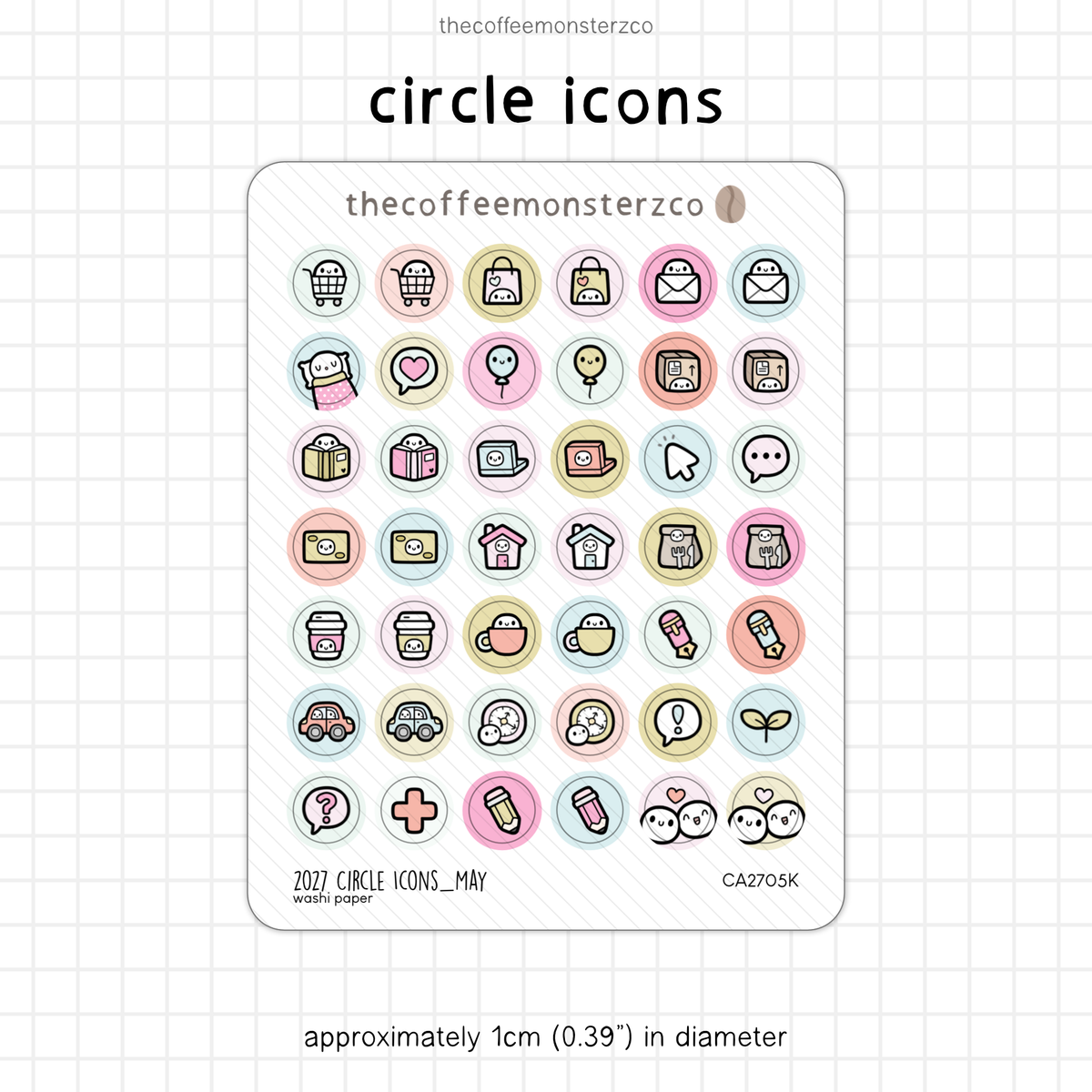 2027 Circle Icons