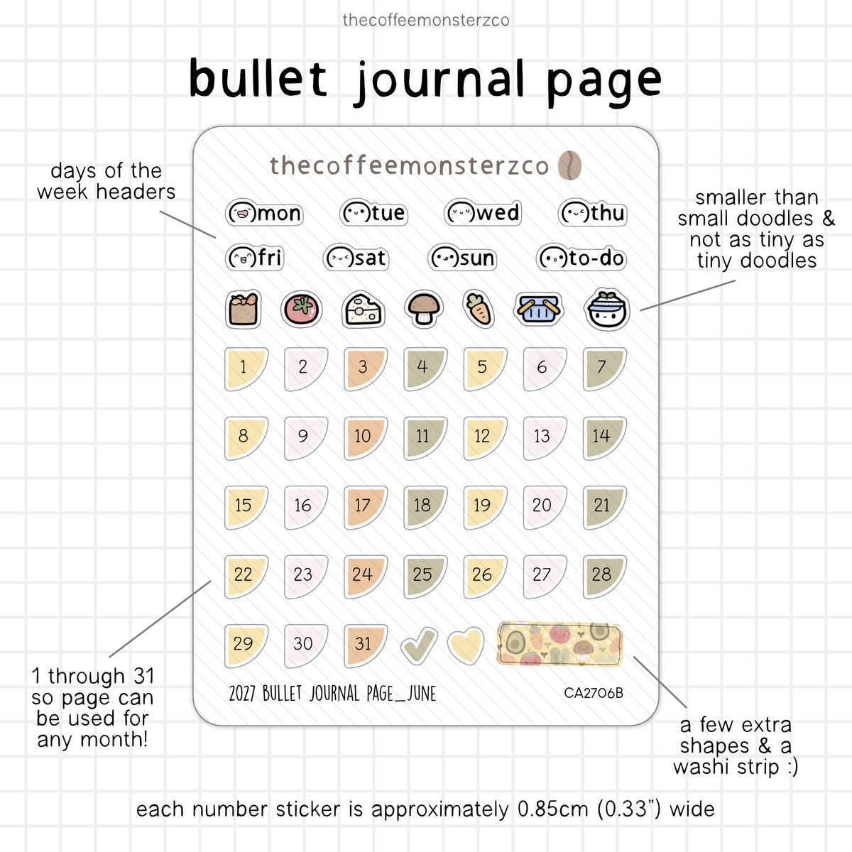 2027 Bullet Journal Page