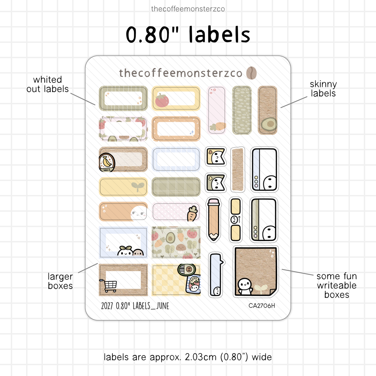 2027 0.80" Labels