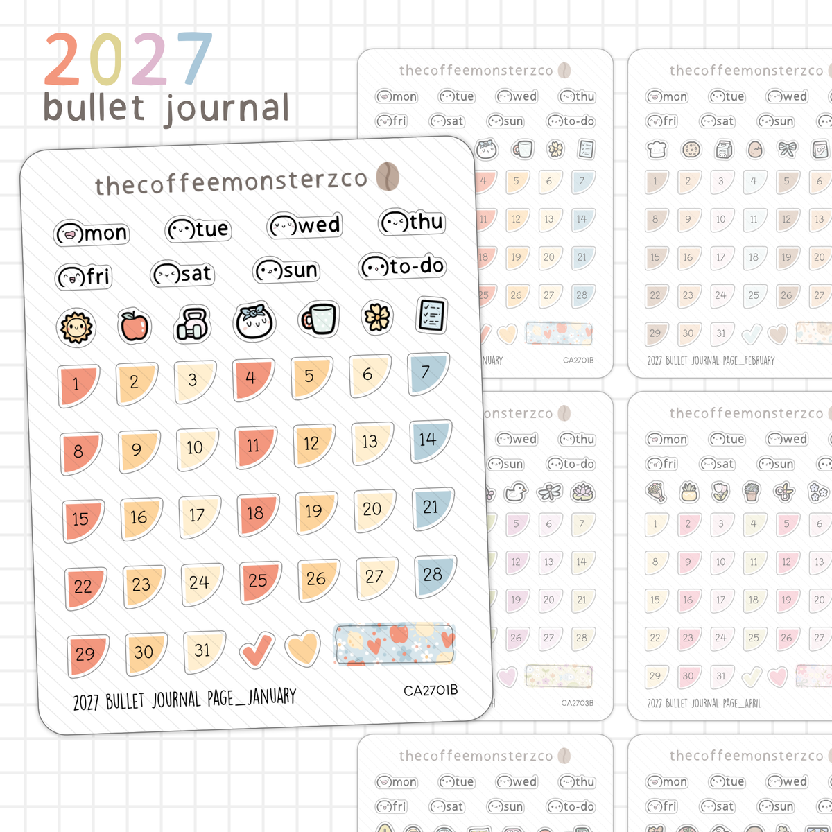2027 Bullet Journal Page