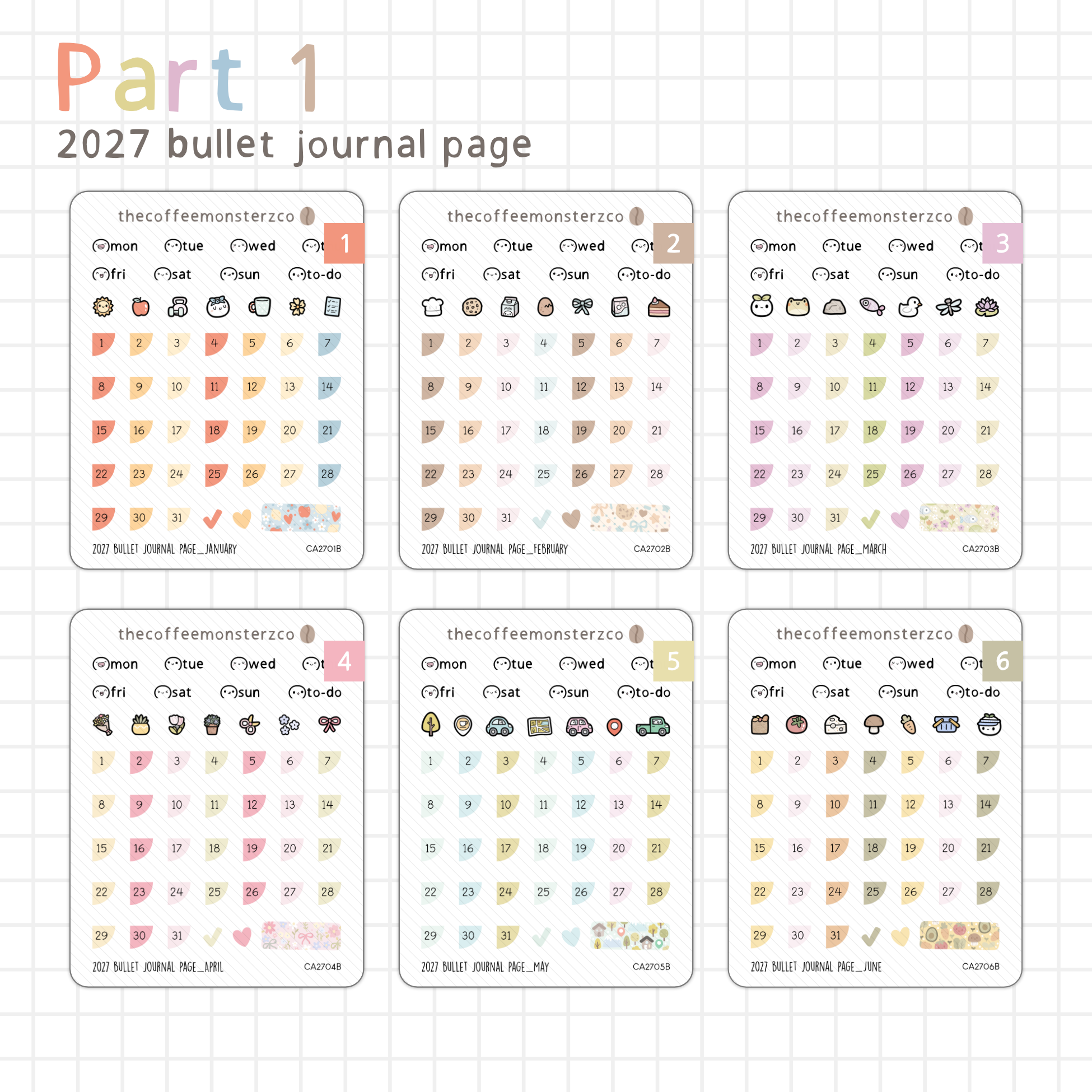 2027 Bullet Journal Page
