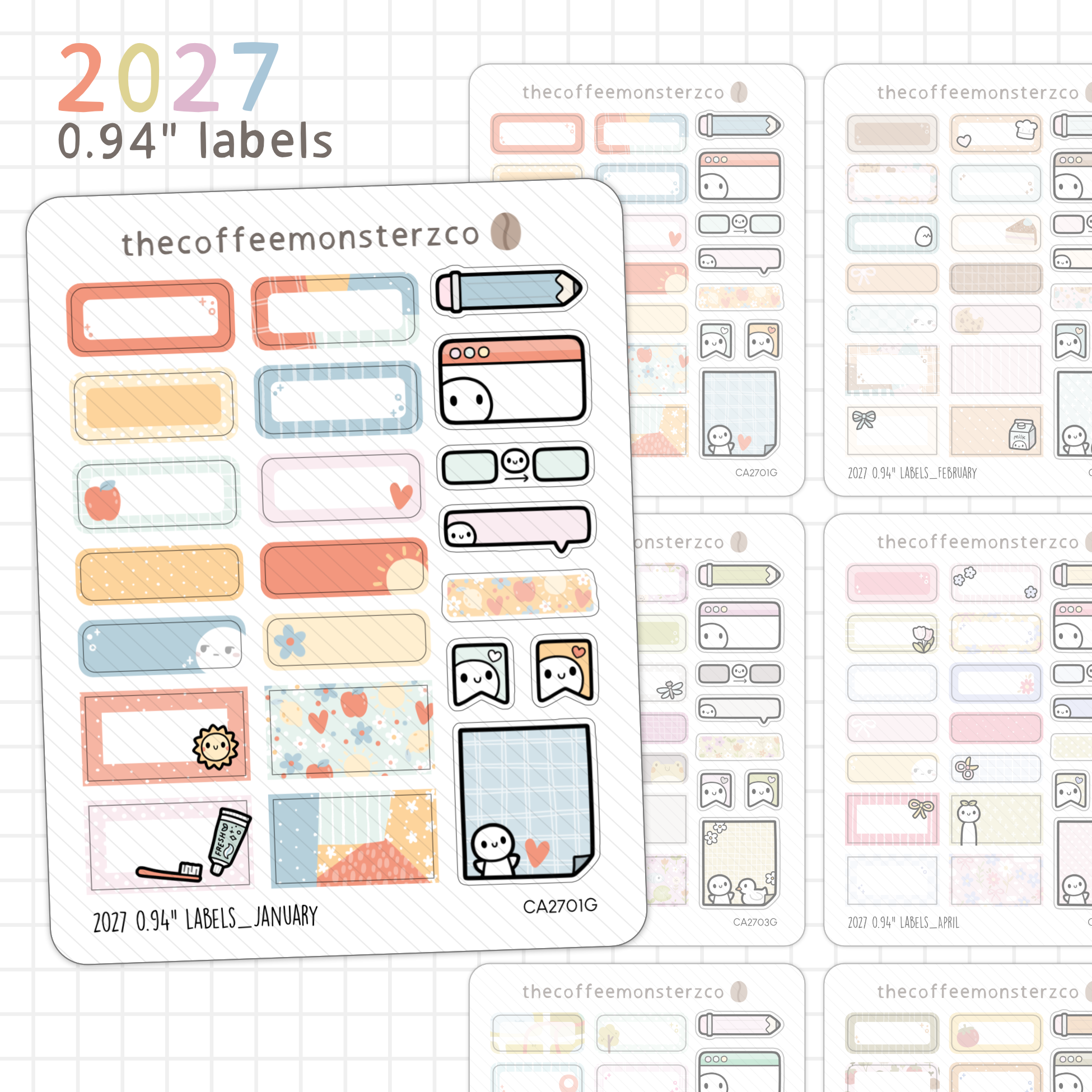 2027 0.94" Labels
