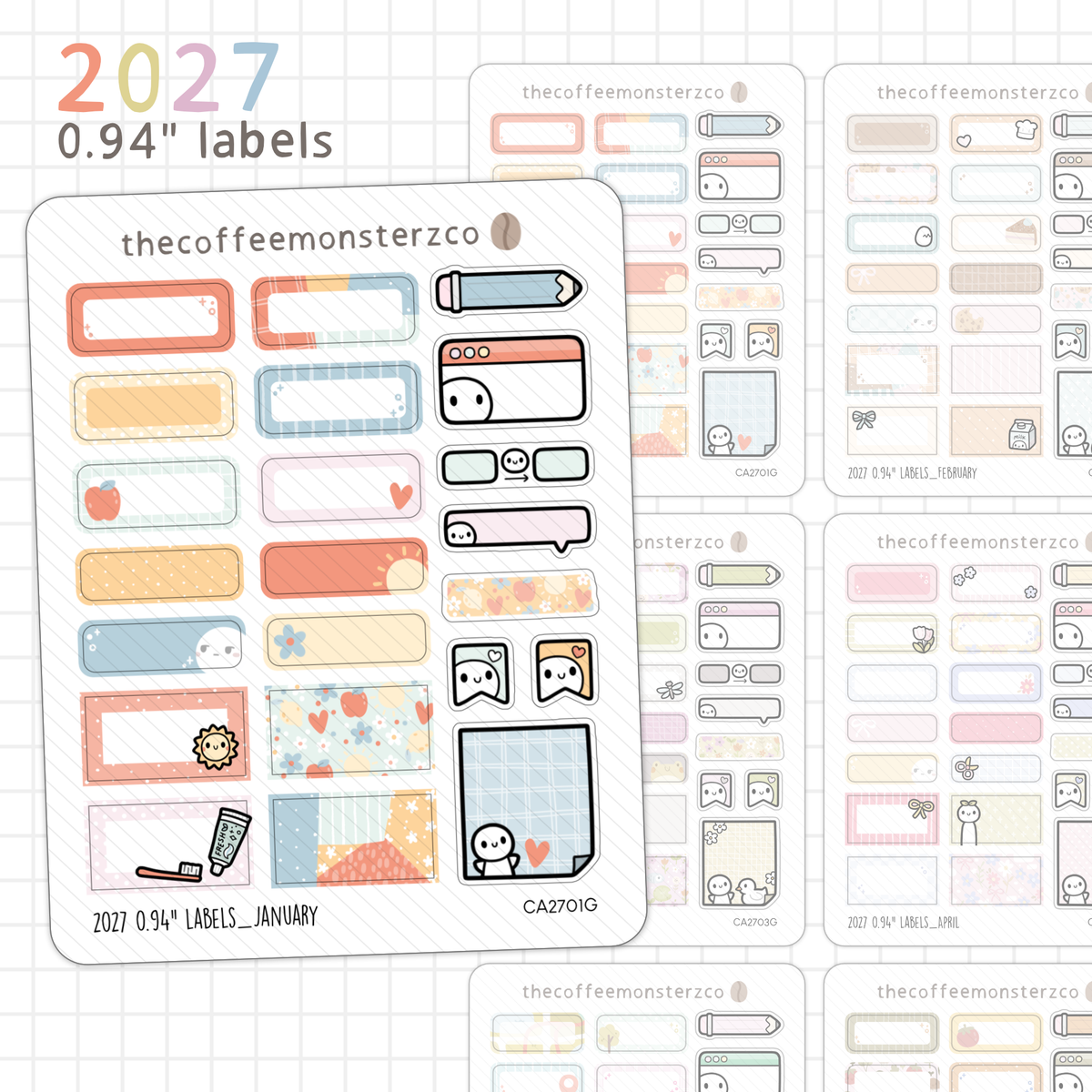 2027 0.94" Labels