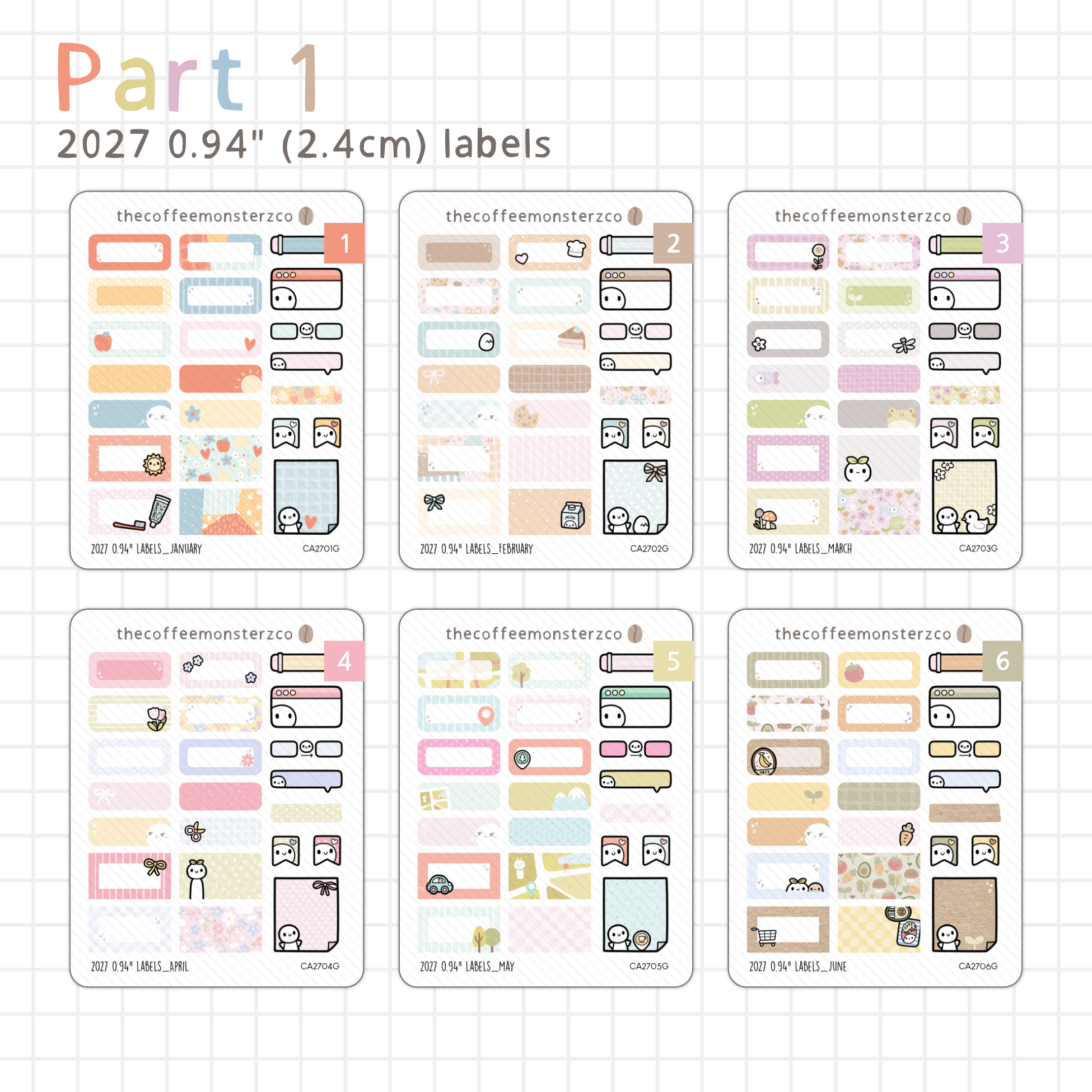 2027 0.94" Labels