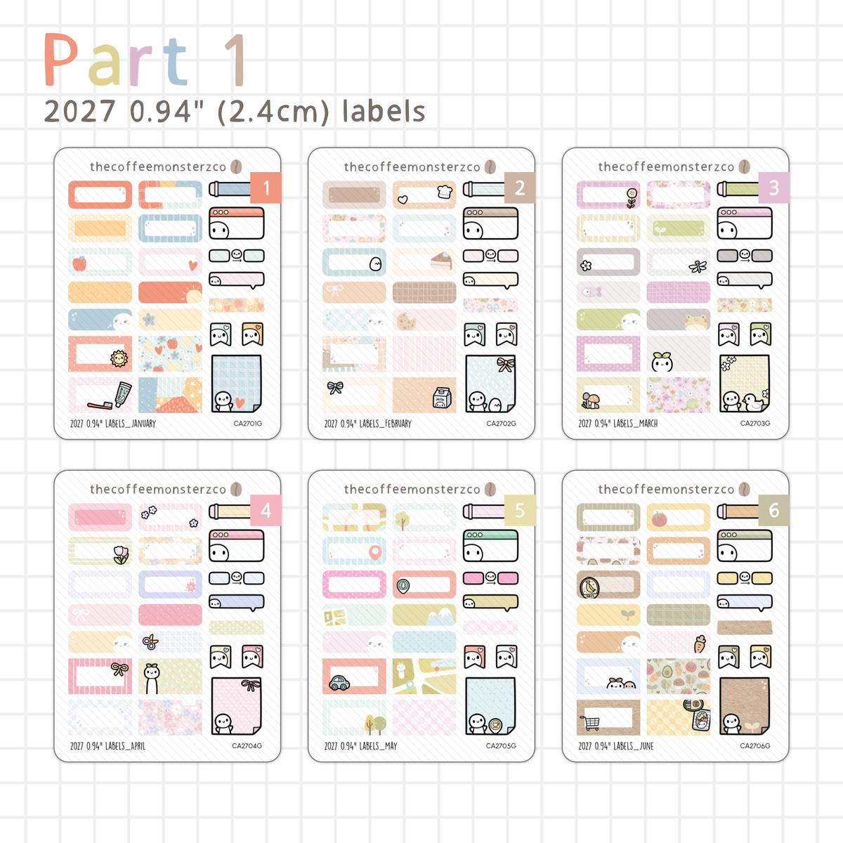 2027 0.94" Labels