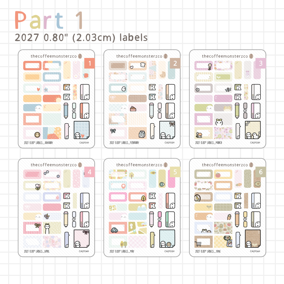 2027 0.80" Labels