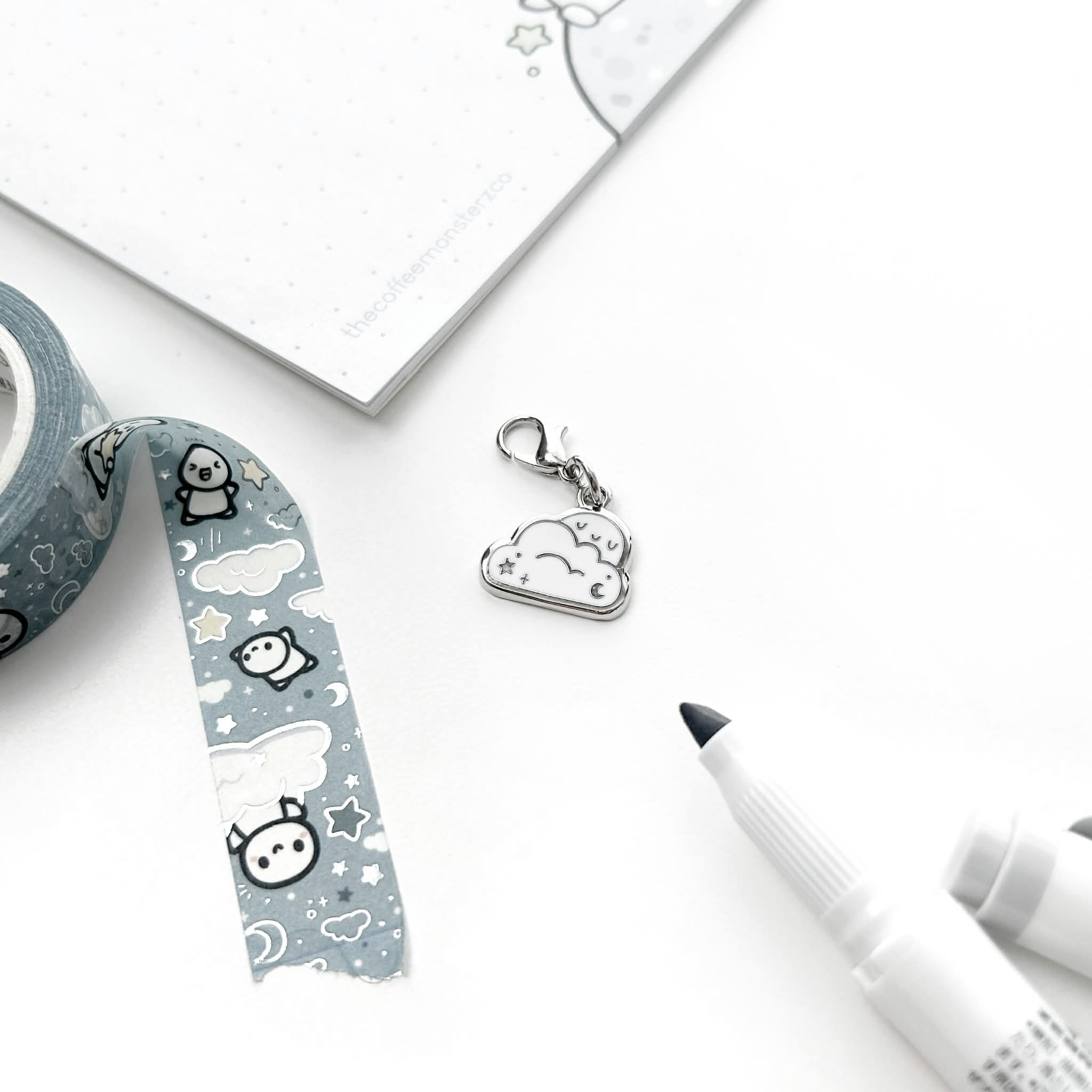 Cloud Emoti - Lobster Clasp Charm