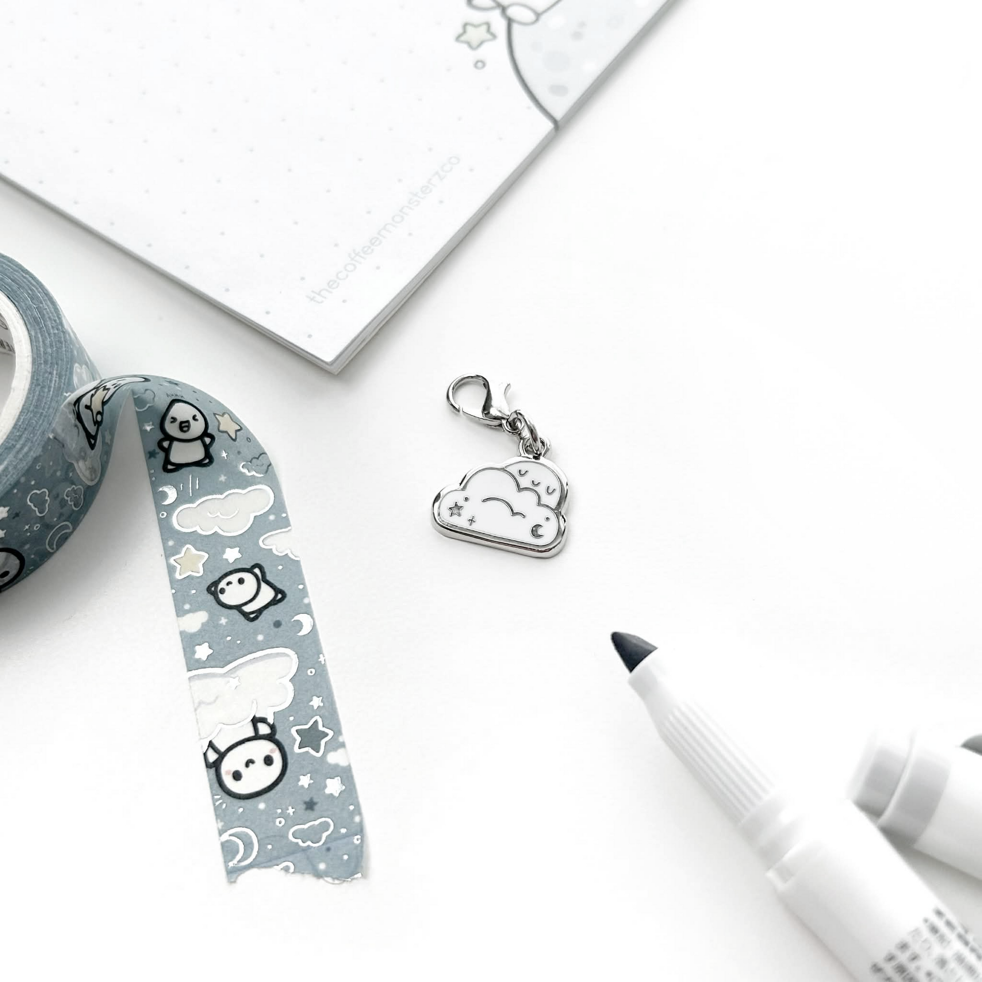 Cloud Emoti - Lobster Clasp Charm