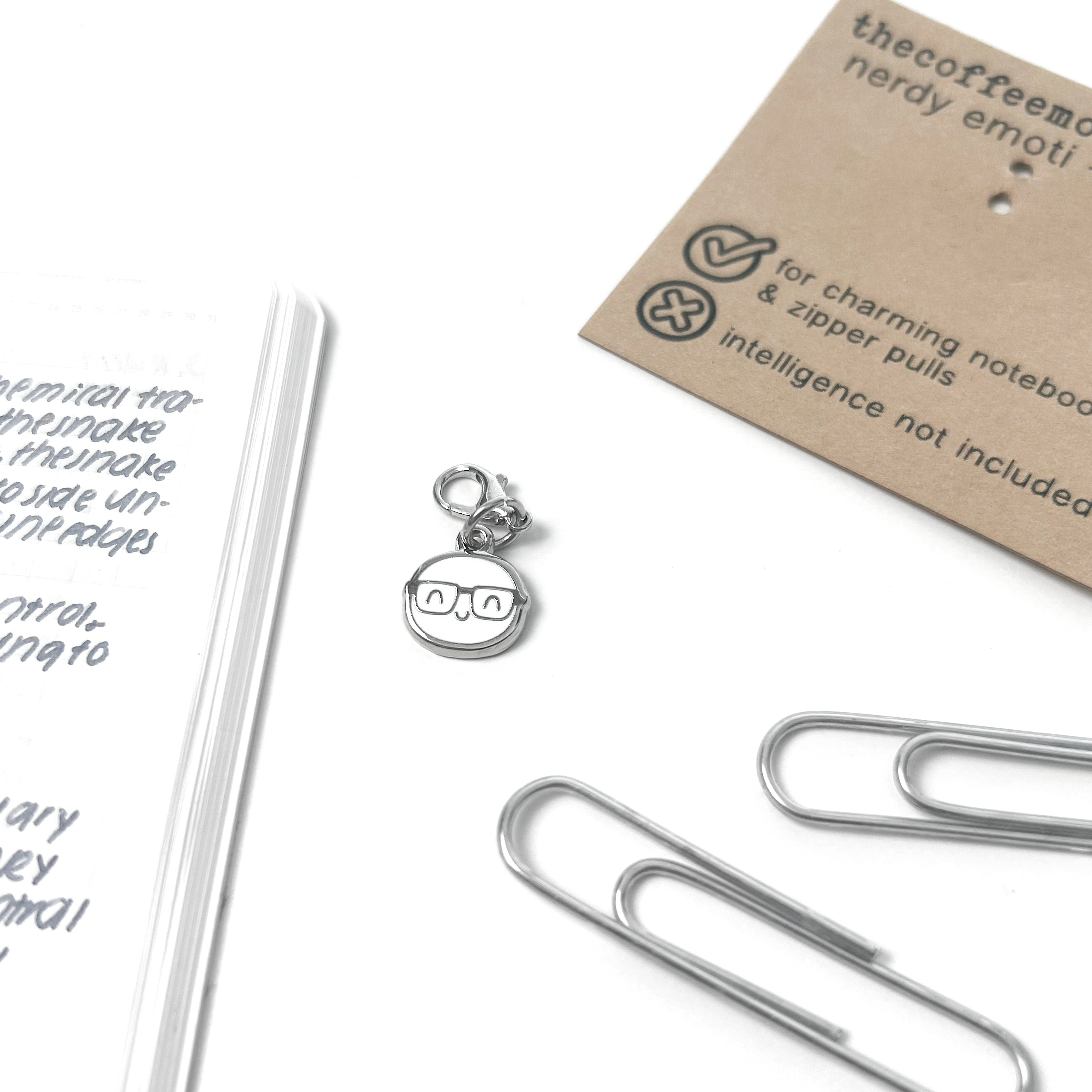 Nerdy Emoti - Lobster Clasp Charm