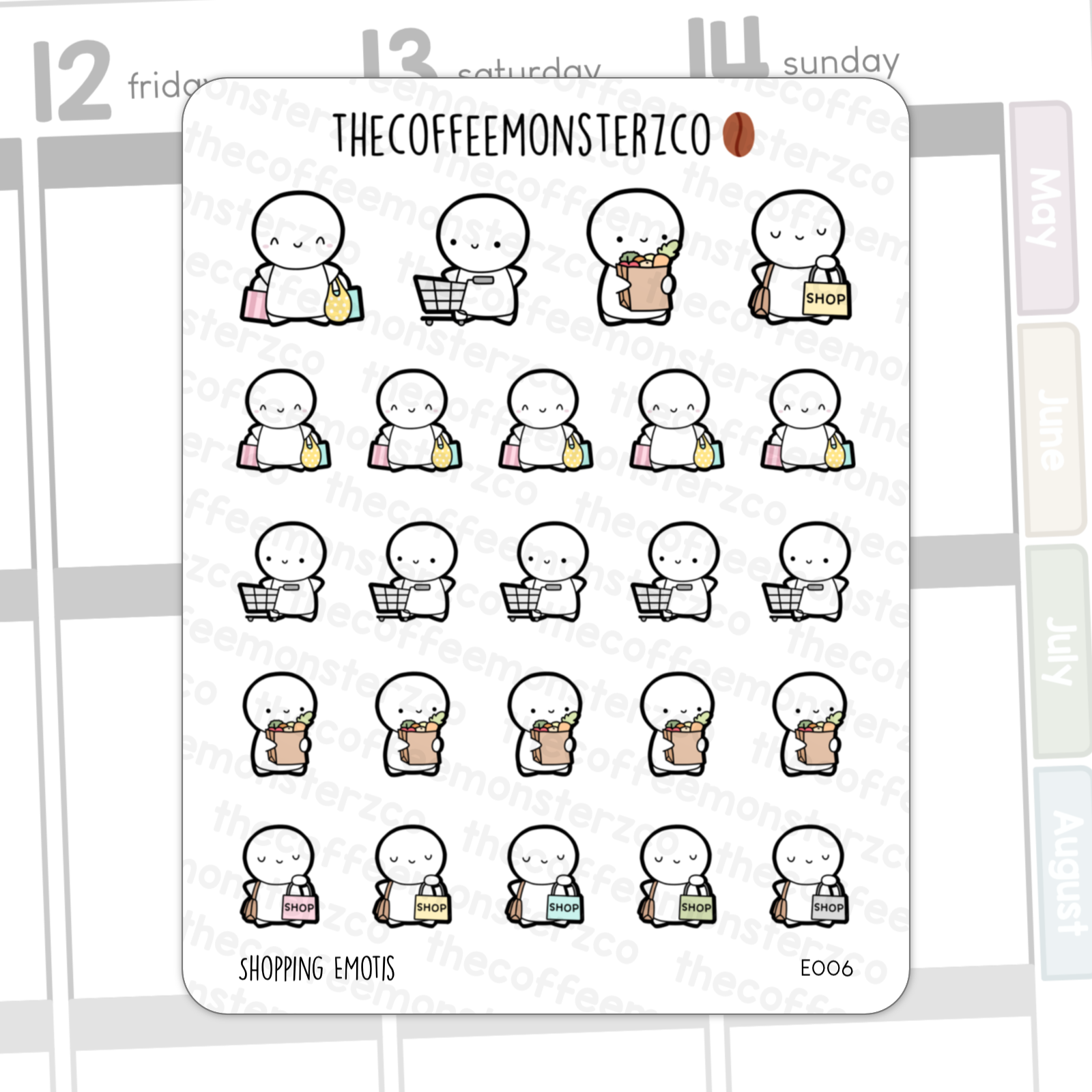 Shopping Emotis