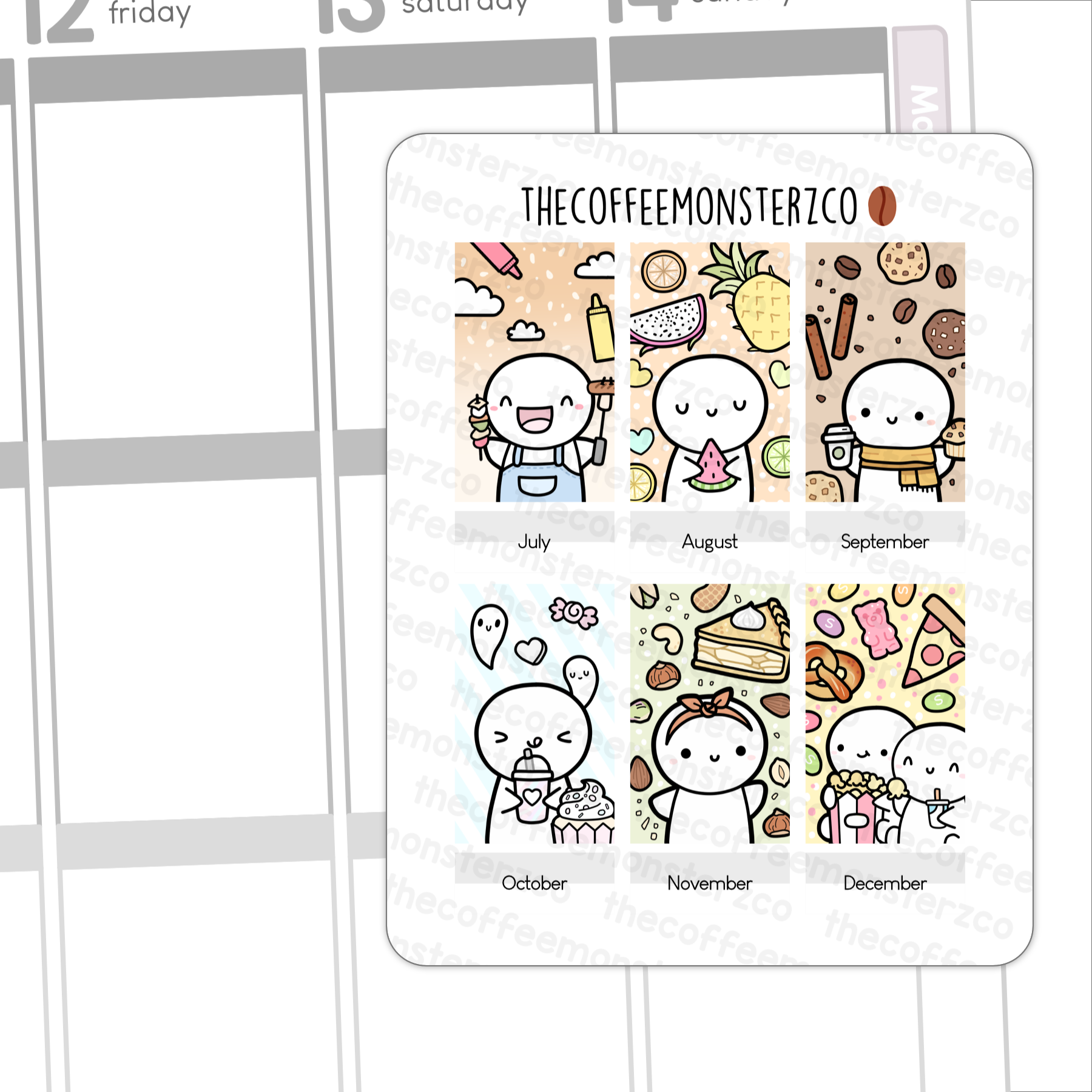 Monthly Headings Hobonichi Weeks Part 2