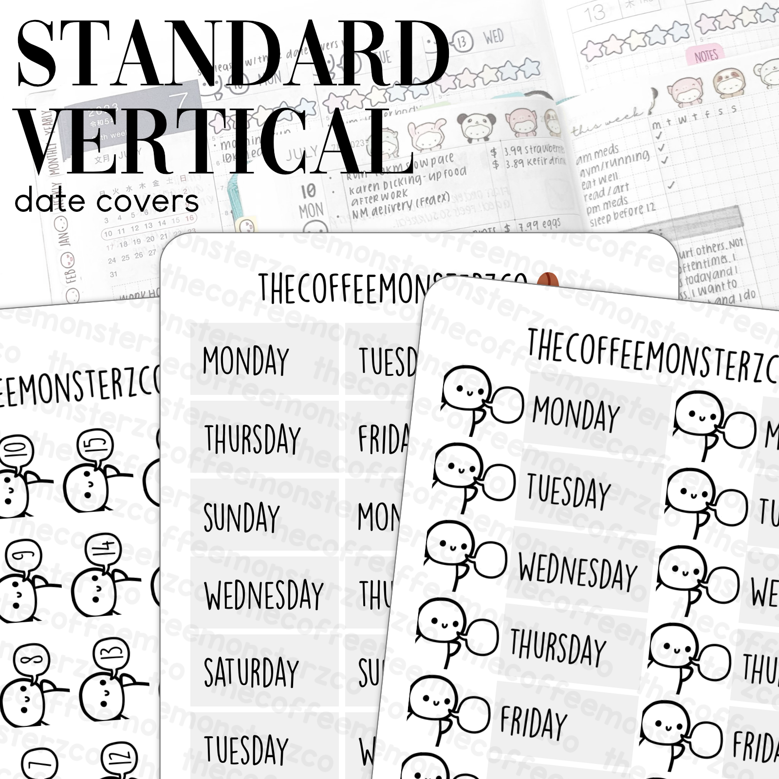 Standard Vertical Date Covers