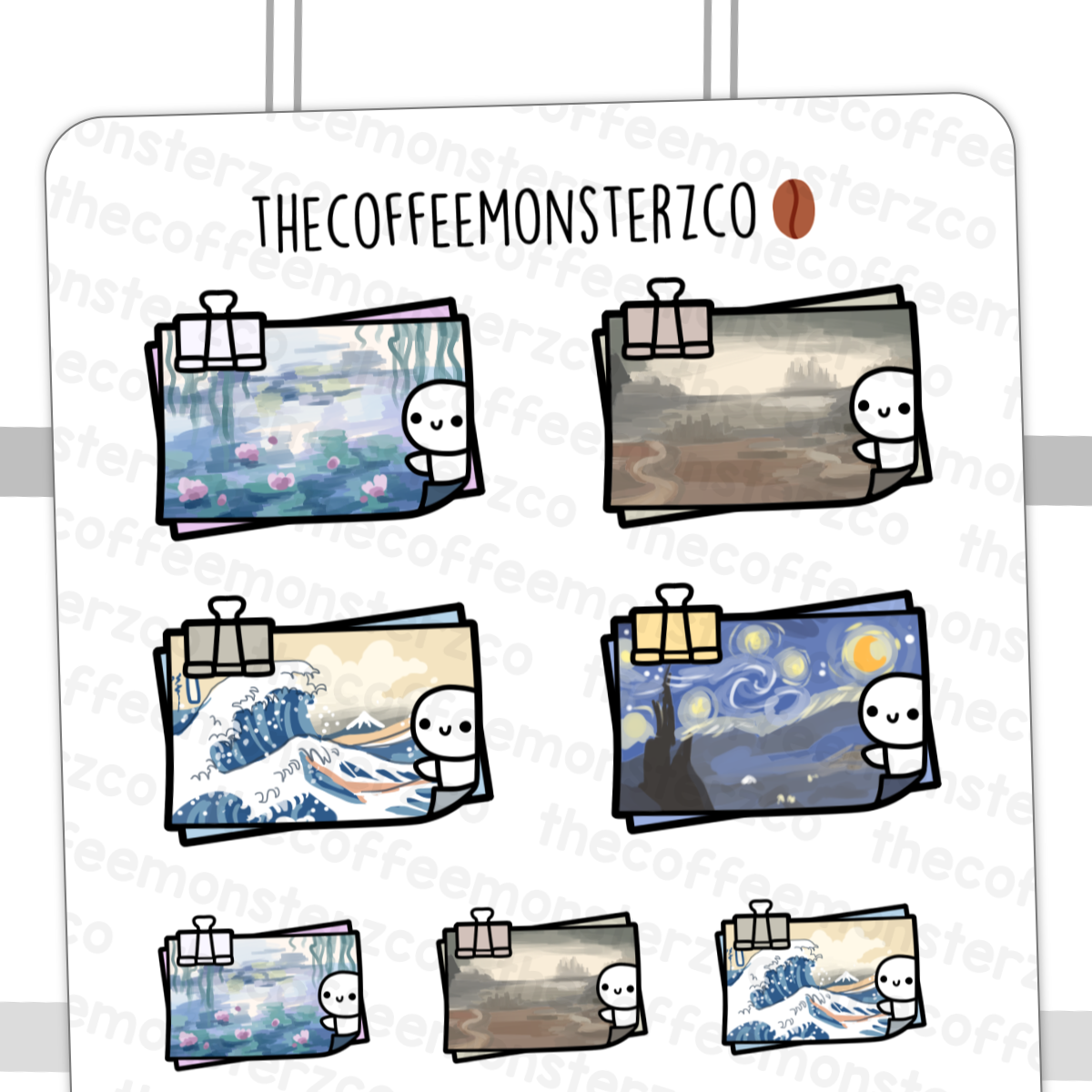 Artist Sticky Note Master Artist Sticky Notes – TheCoffeeMonsterzCo