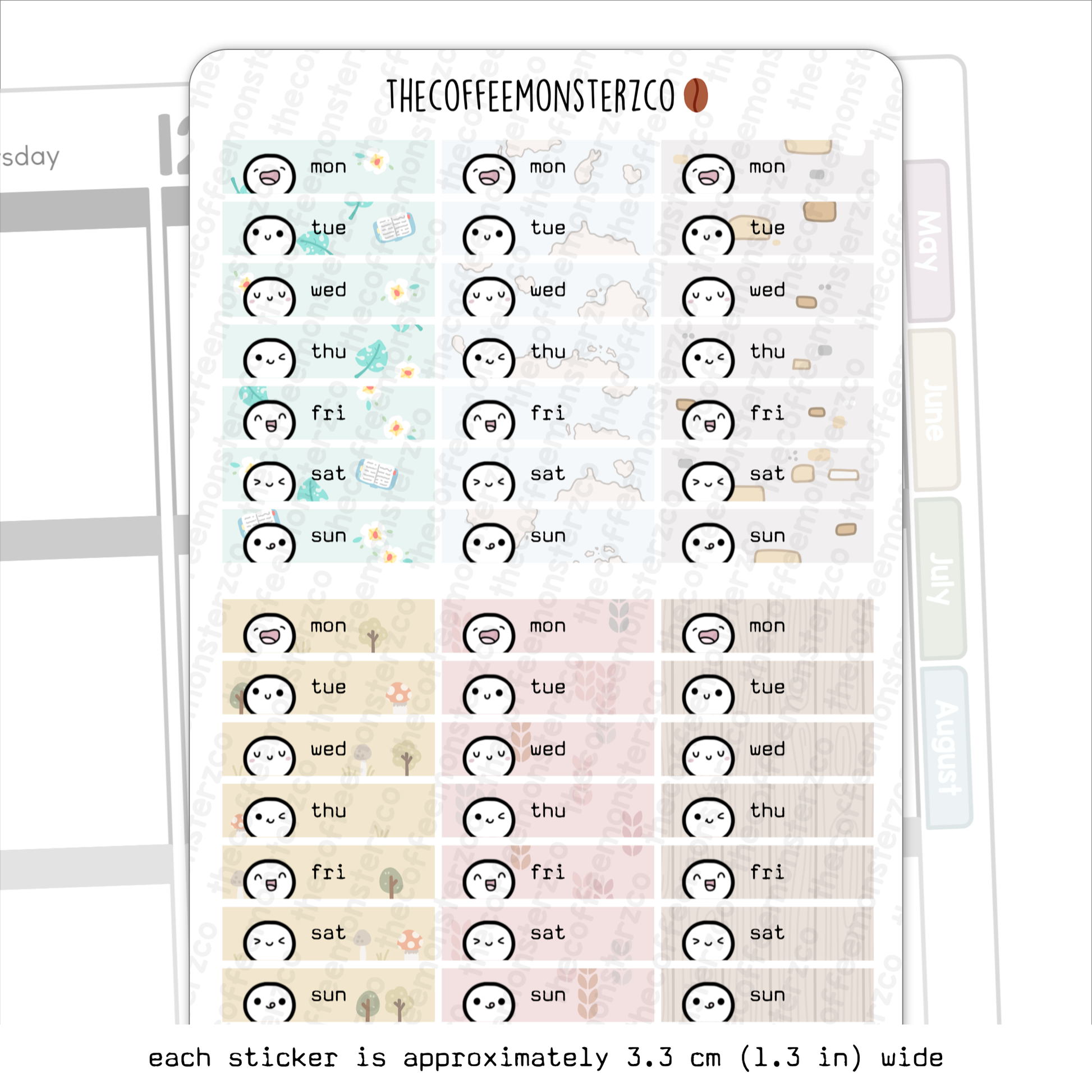 2025 Hobonichi Cousin Days Of The Week