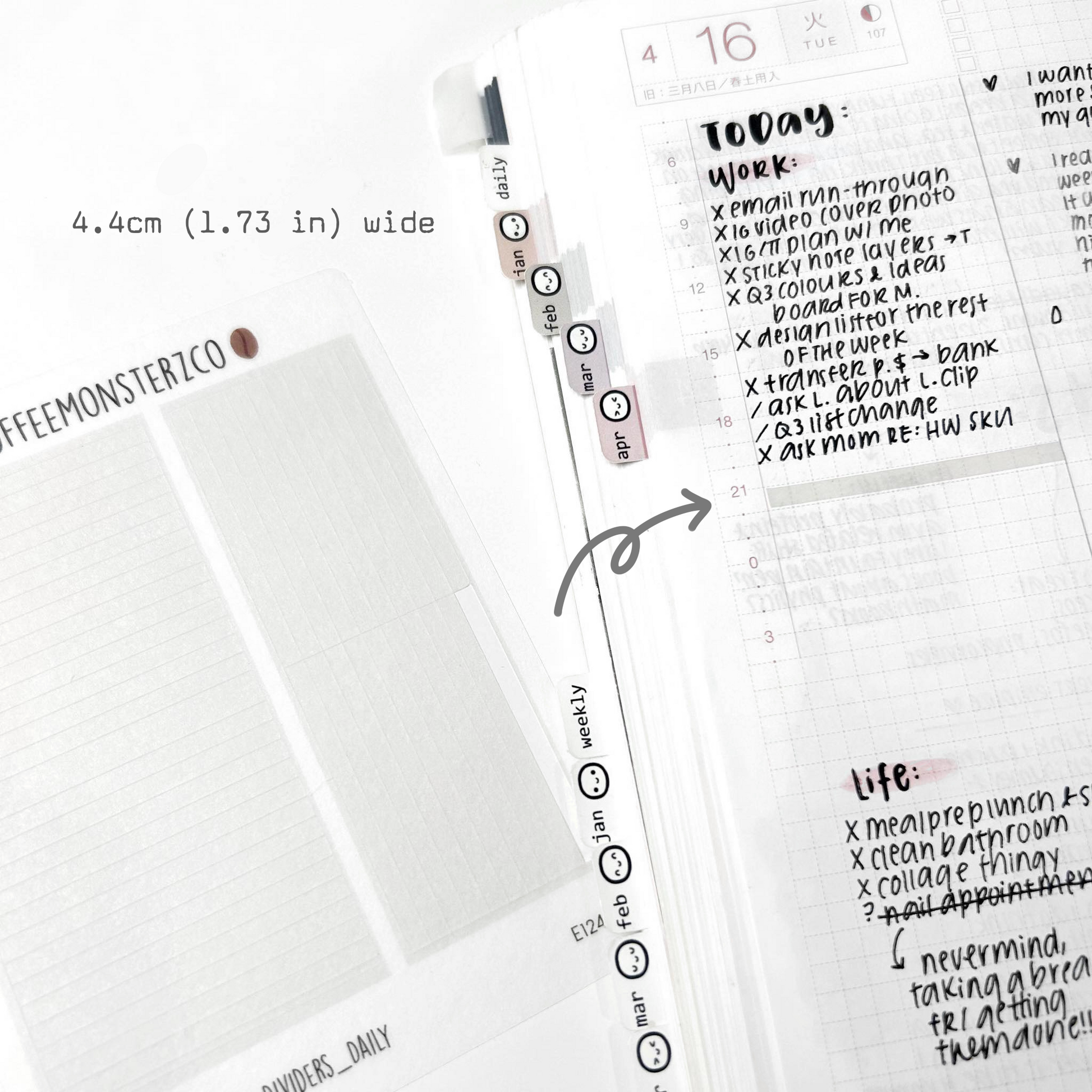 Hobonichi Cousin Dividers