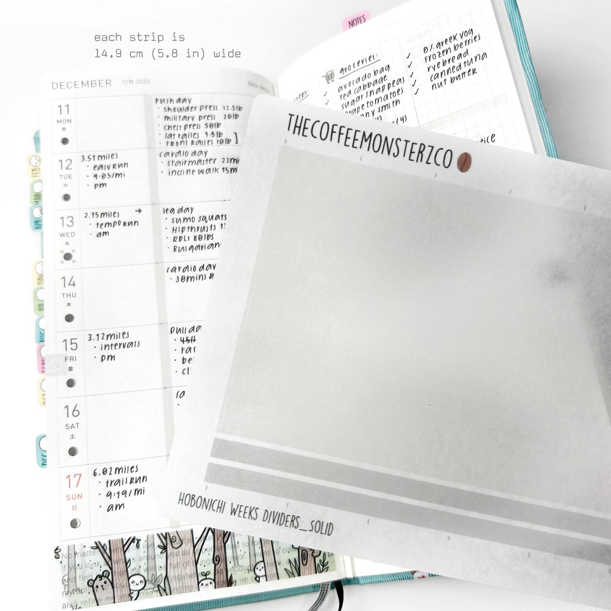 Hobonichi Weeks Dividers (FINAL STOCK)