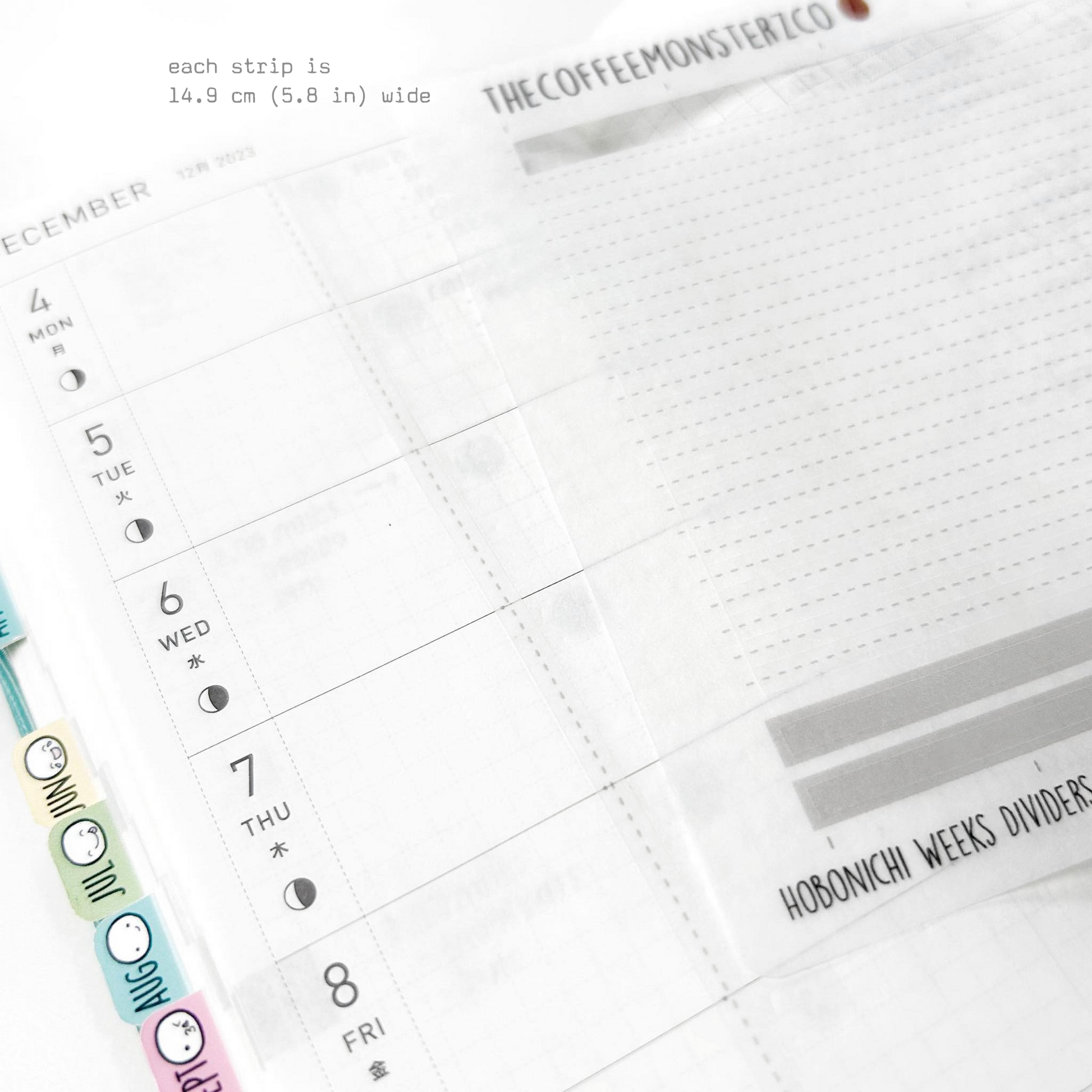 Hobonichi Weeks Dividers (FINAL STOCK)
