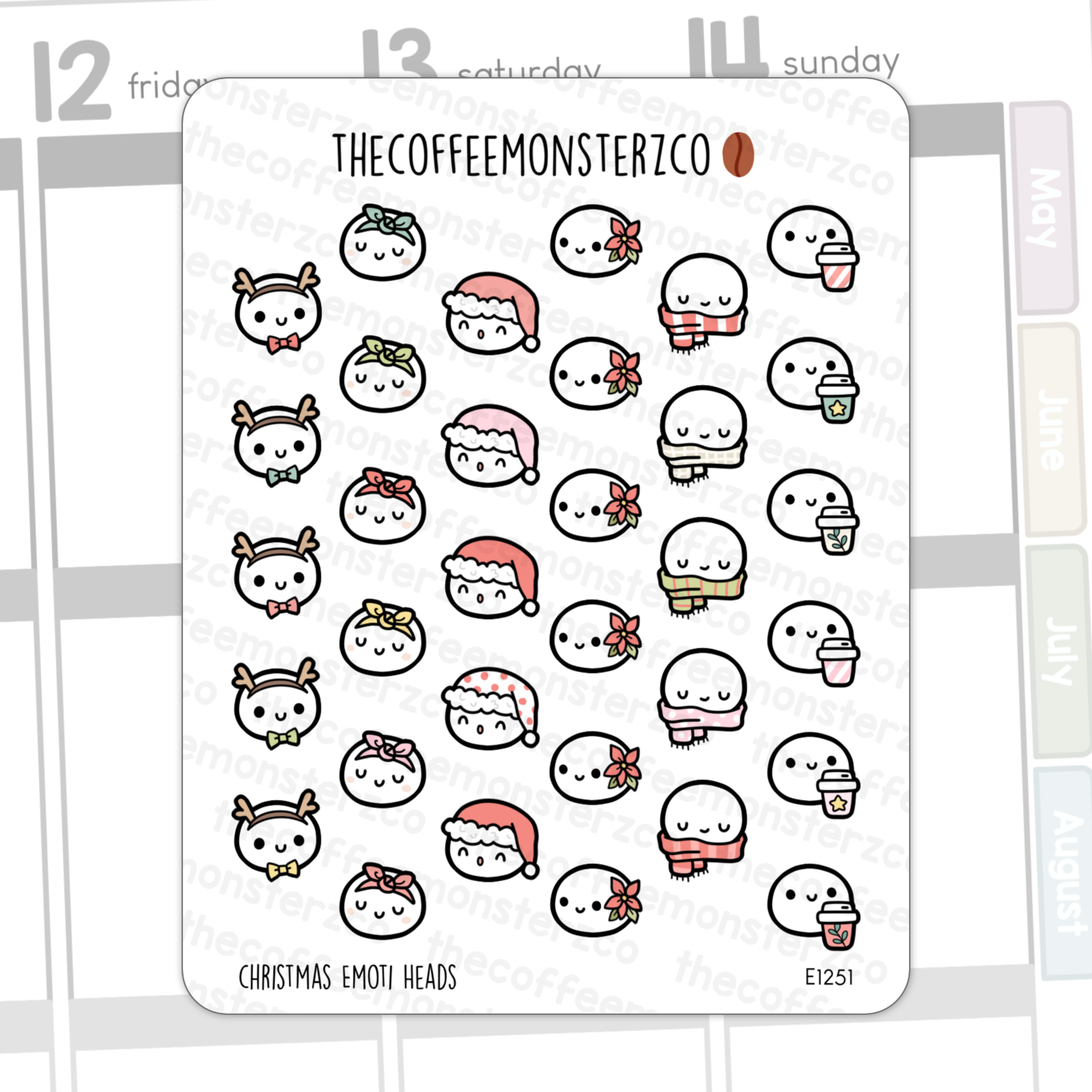 Christmas Emoti Heads