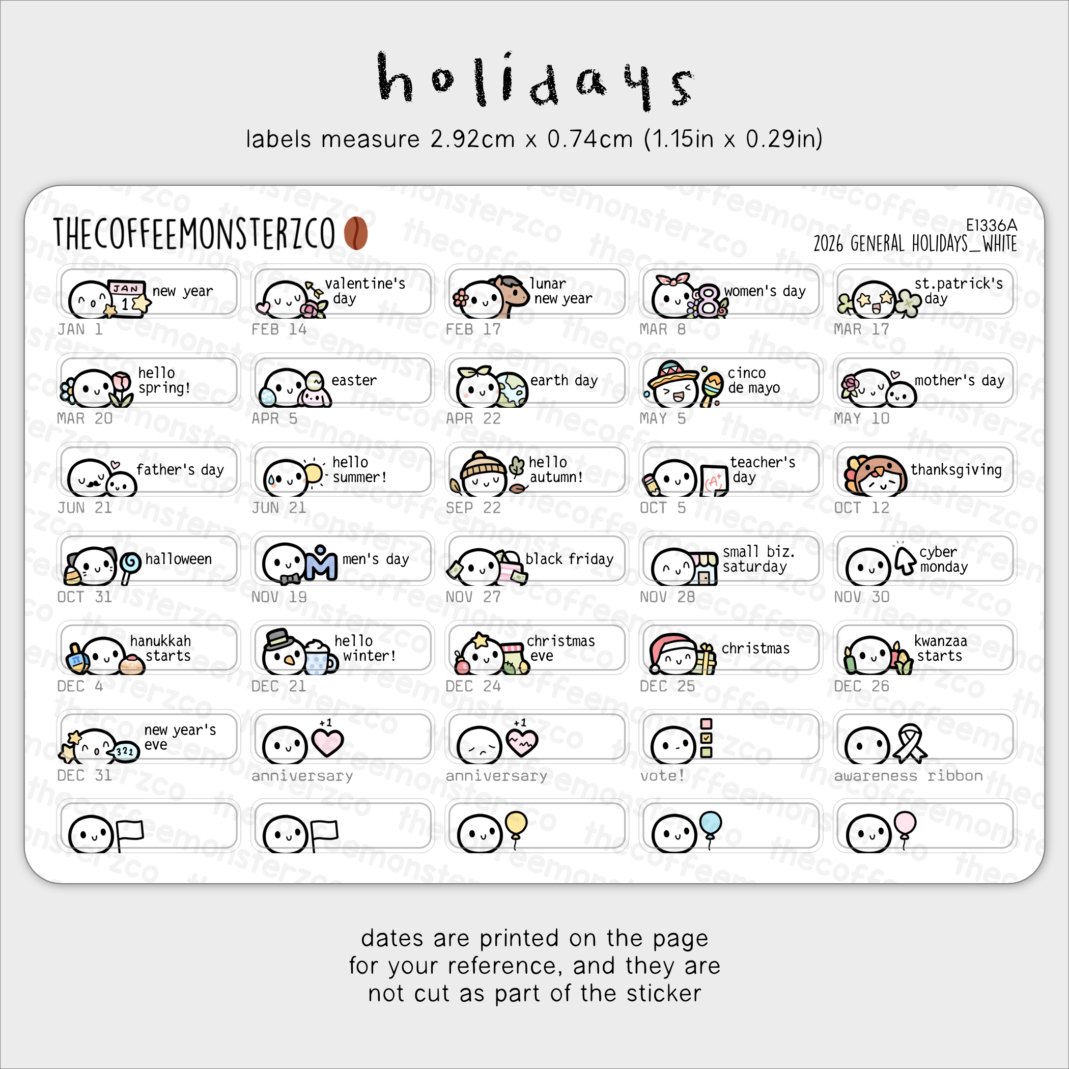 2026 General Holidays