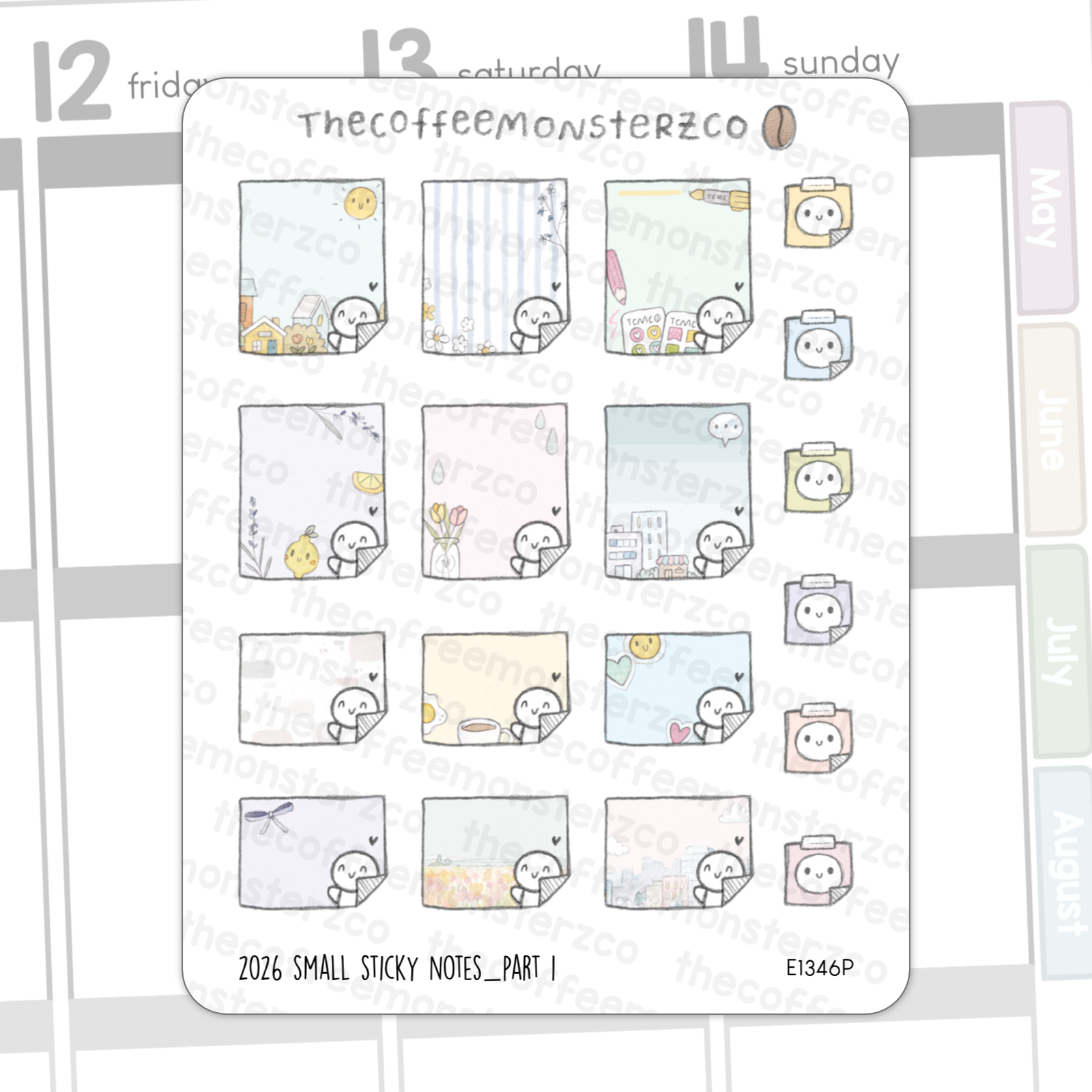 2026 Small Sticky Notes