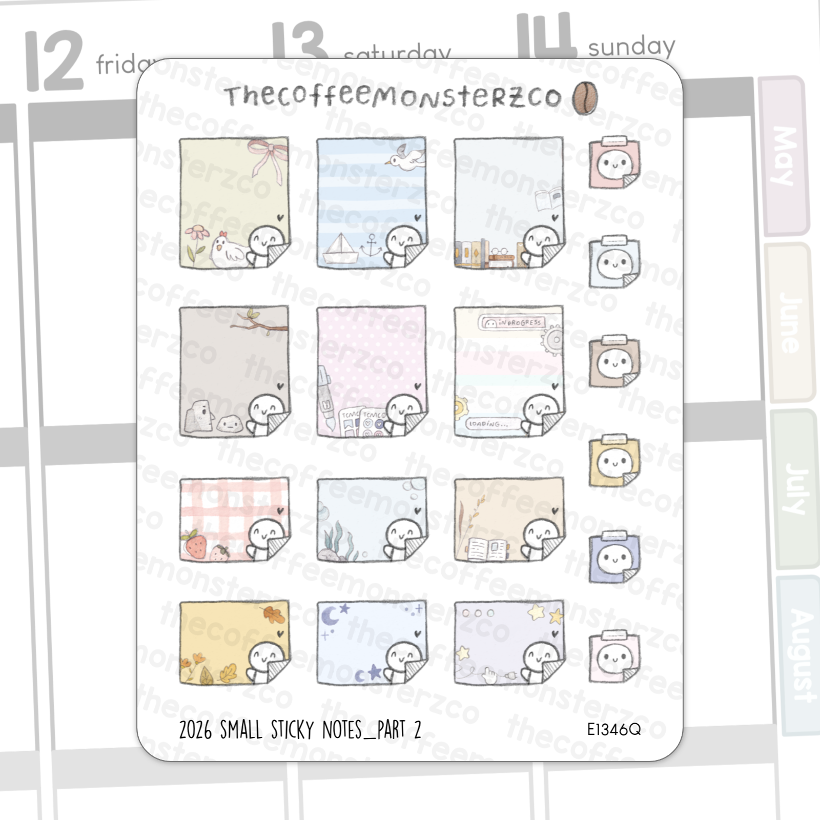 2026 Small Sticky Notes