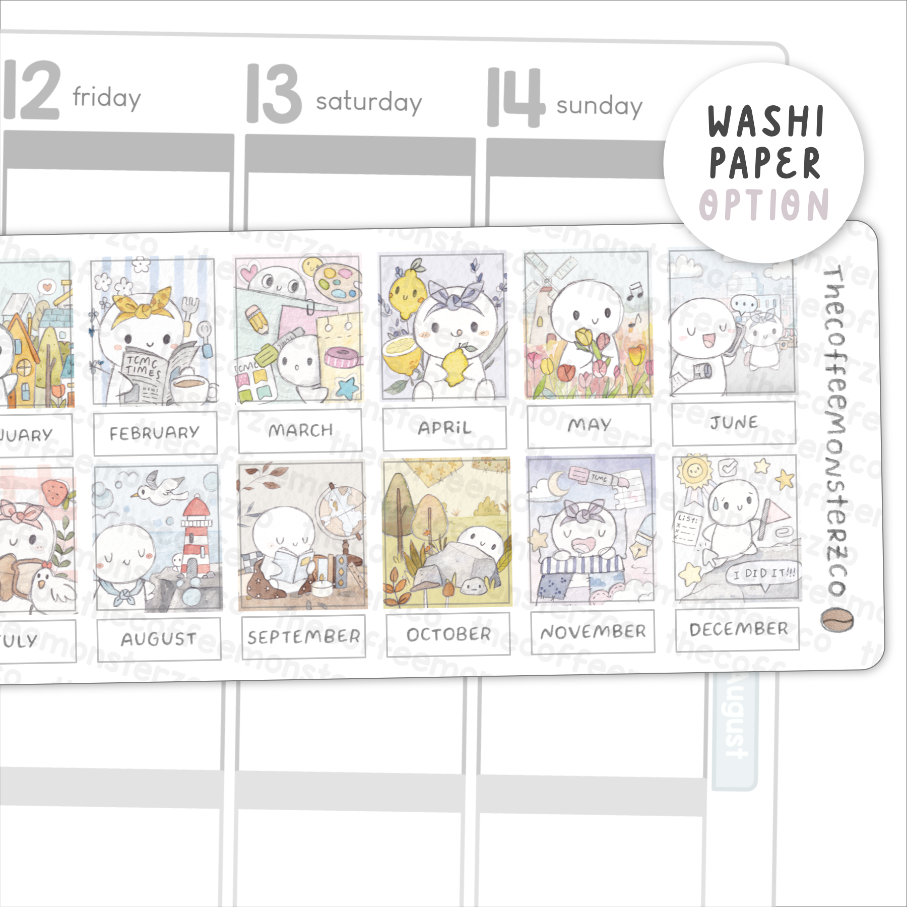 2026 Hobonichi Weeks Monthly Artwork Boxes