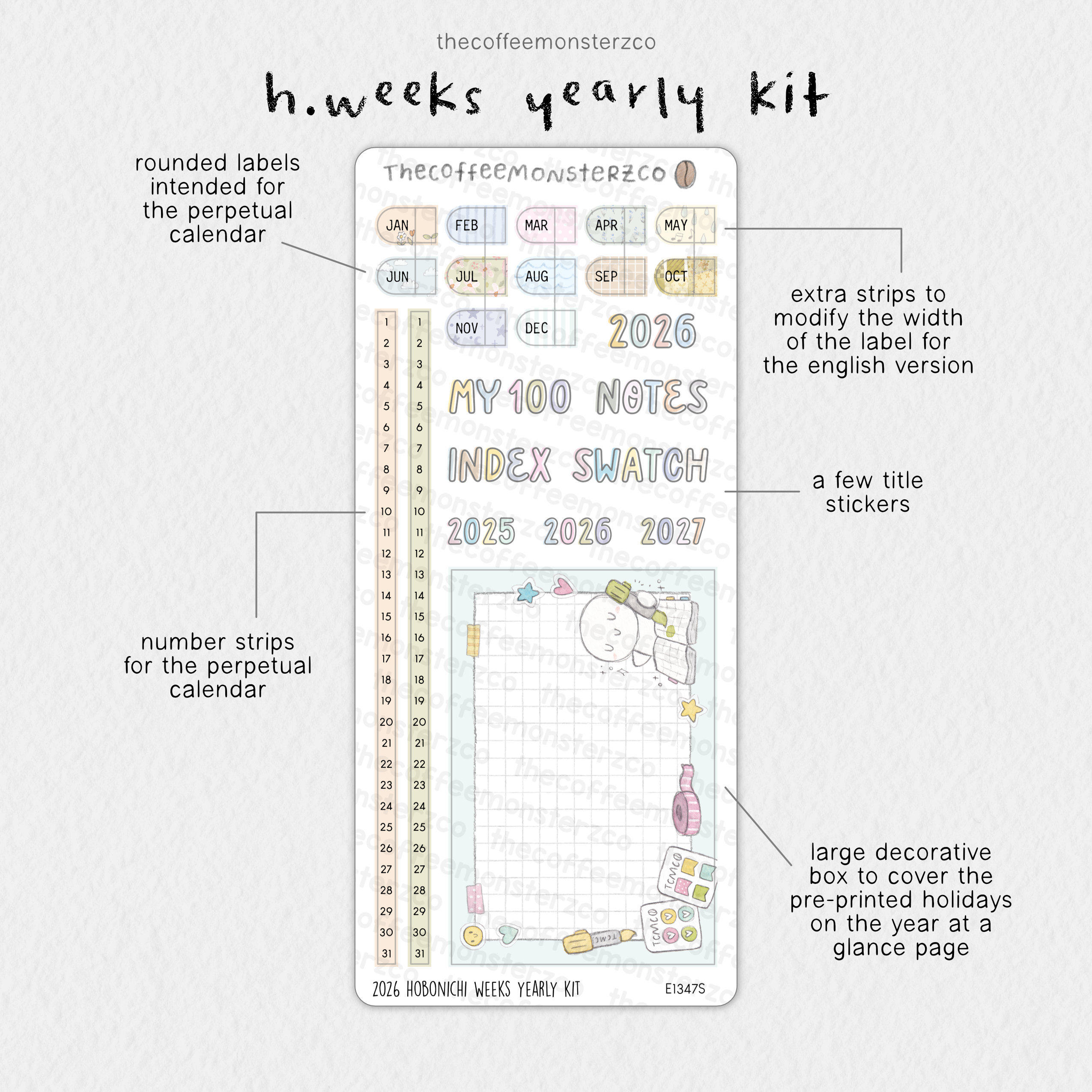 2026 Hobonichi Weeks Yearly Kit