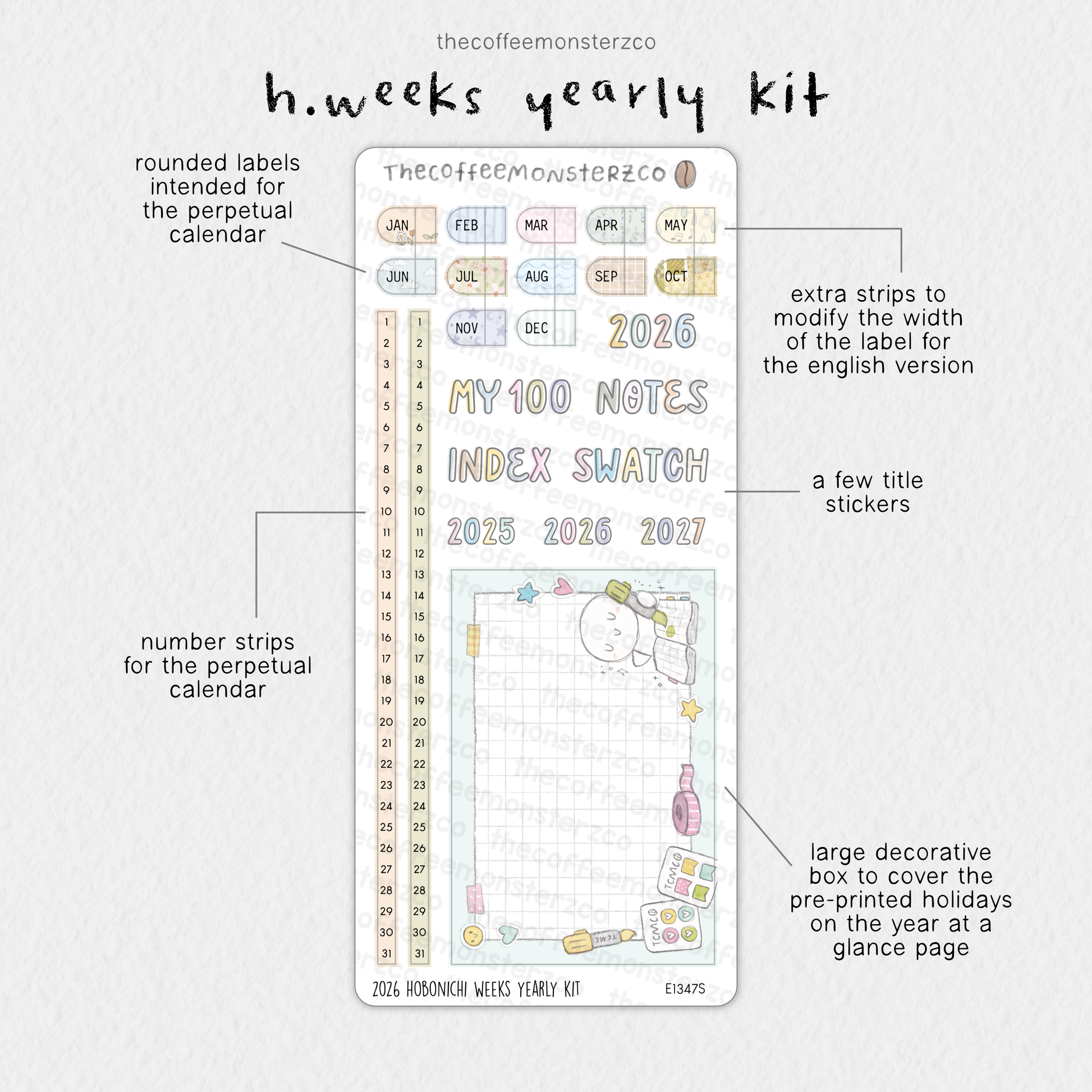 2026 Hobonichi Weeks Yearly Kit