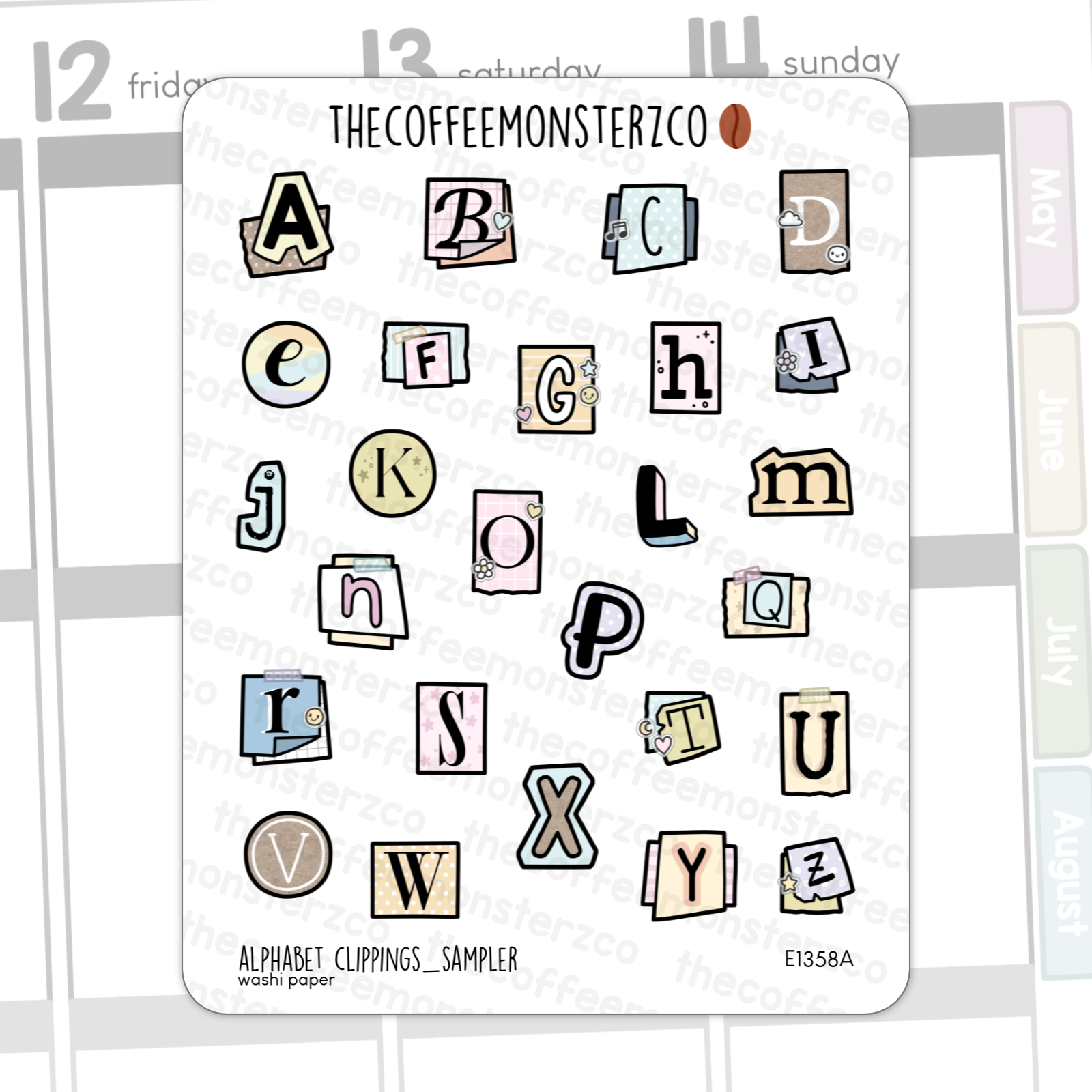 Alphabet Clippings