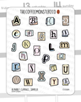Alphabet Clippings