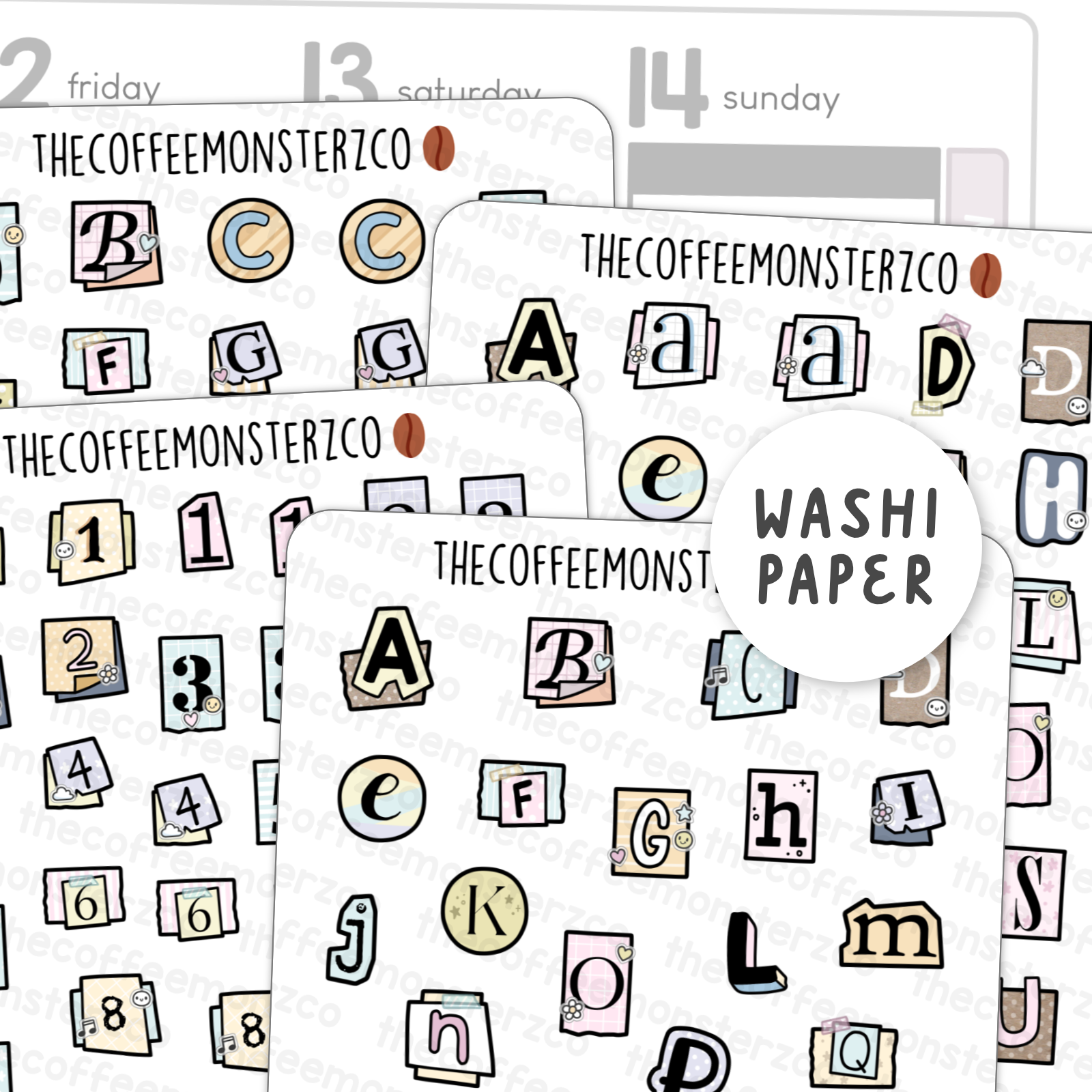 Alphabet Clippings