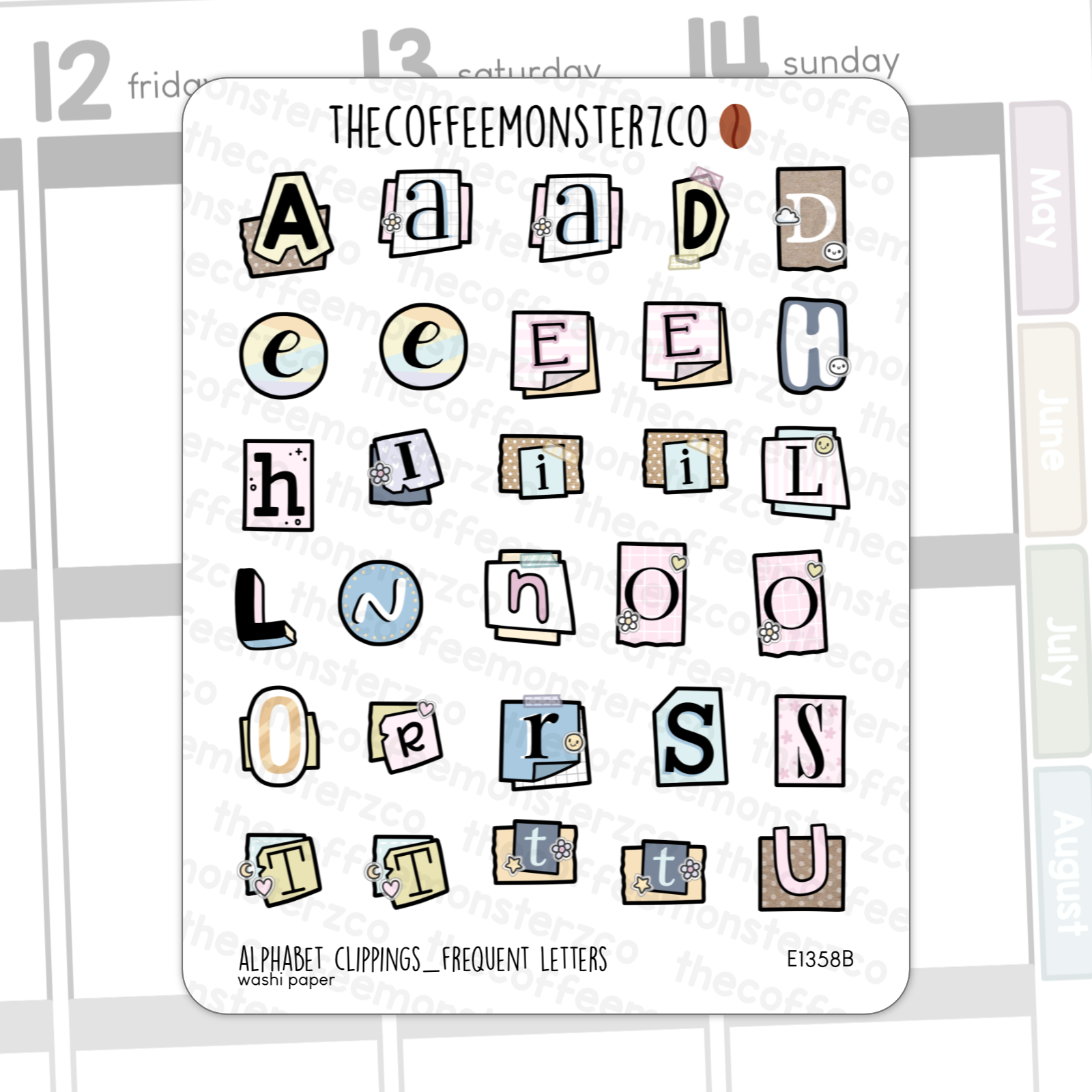 Alphabet Clippings