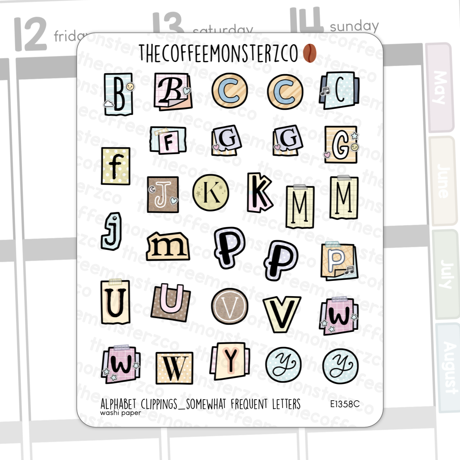 Alphabet Clippings
