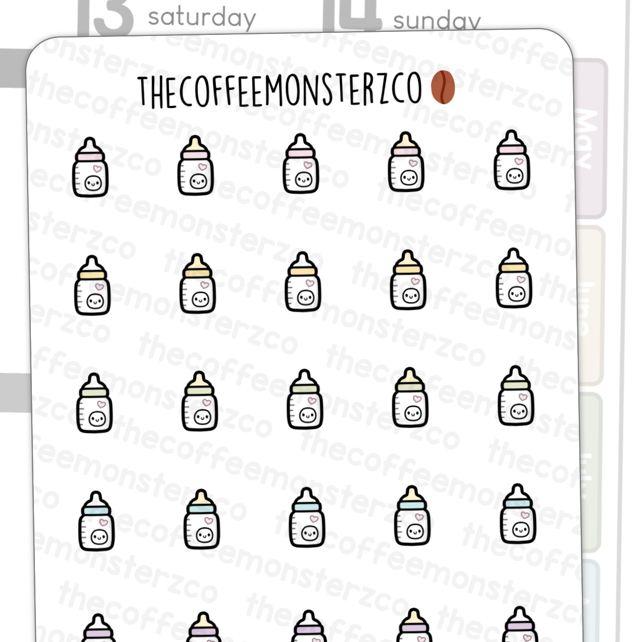Baby Bottle Doodles