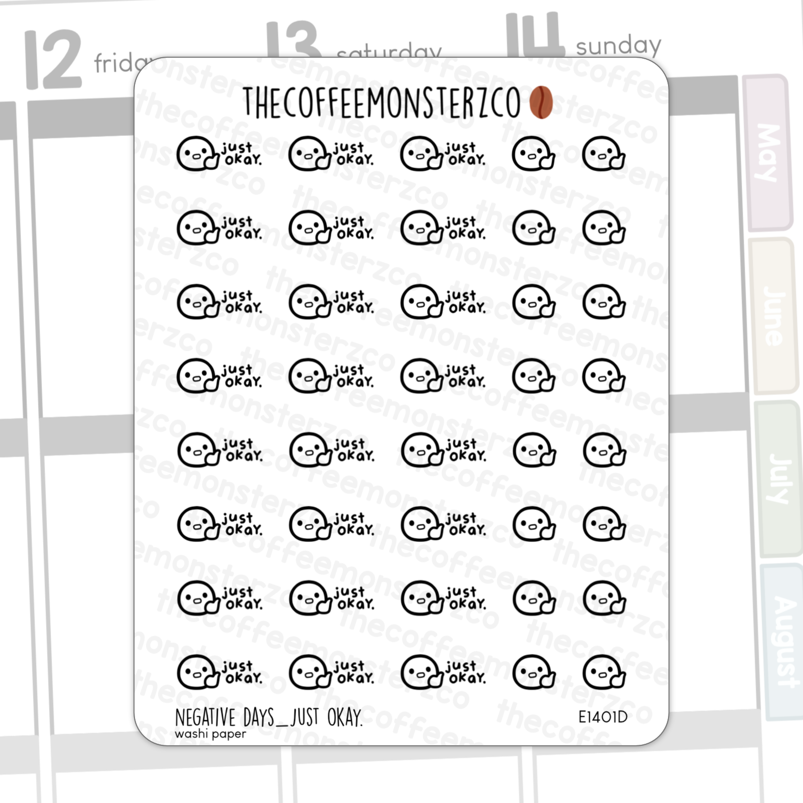 Bean Sampler Full Sheets - Happy Days